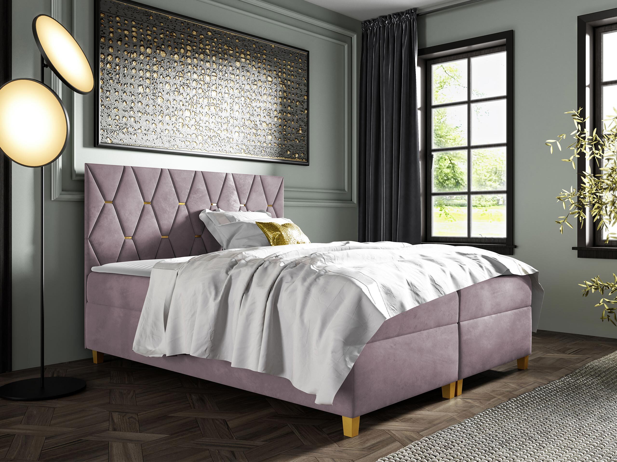 Boxspring postelja Nemus (Fresh 9)