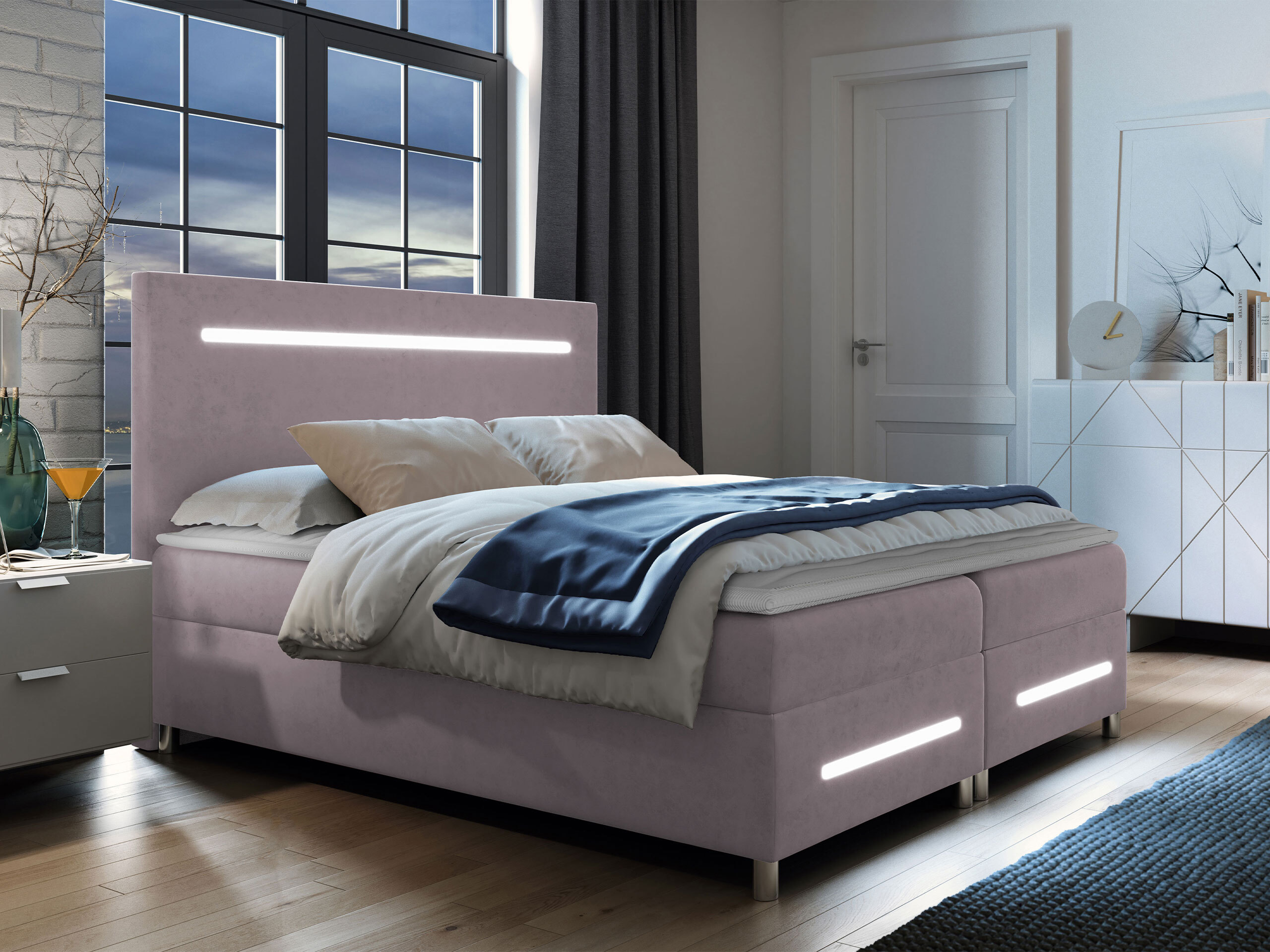 Boxspring postelja Pluvia (Fresh 9)