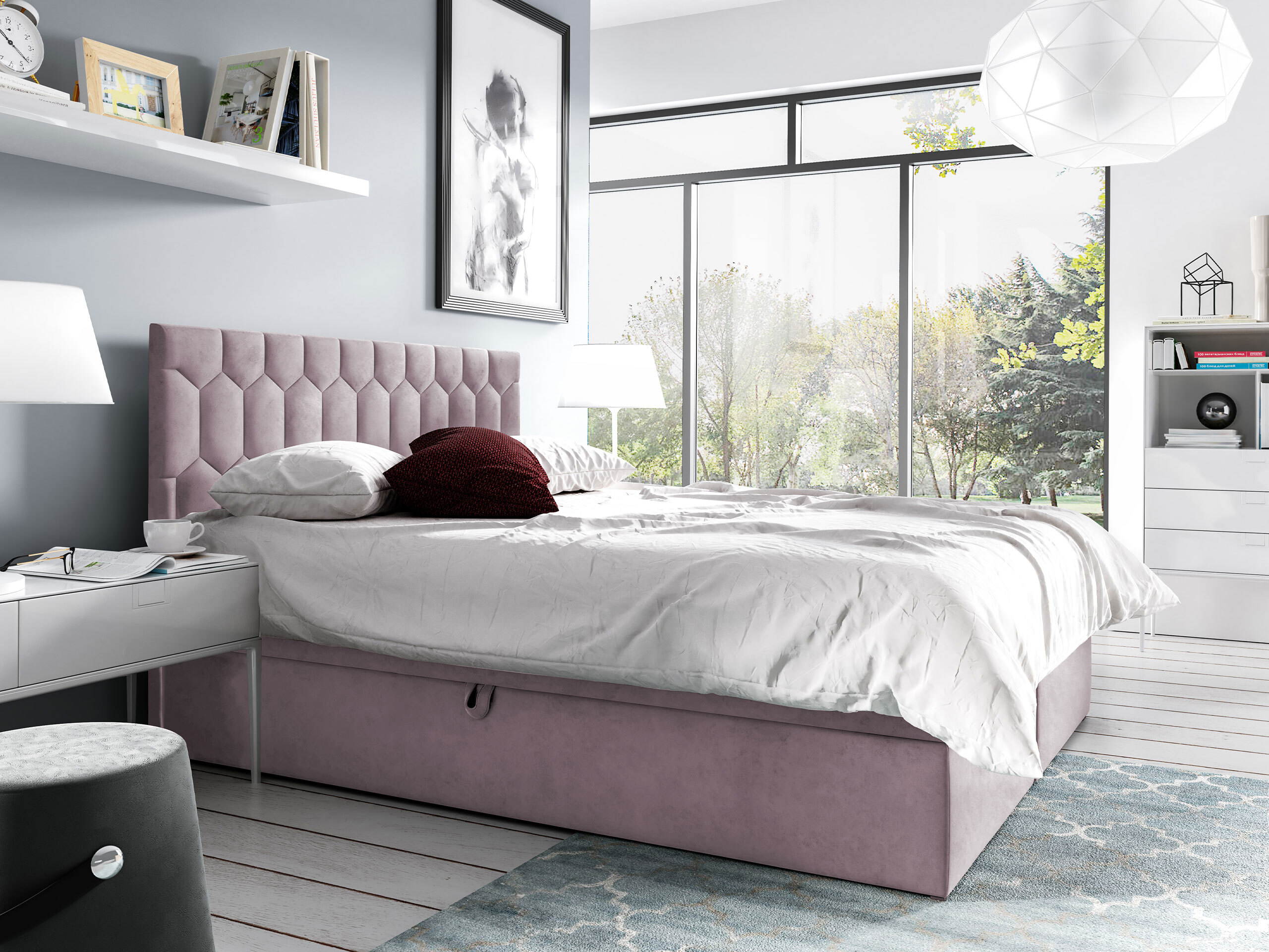 Boxspring postelja Pons III (Fresh 9)