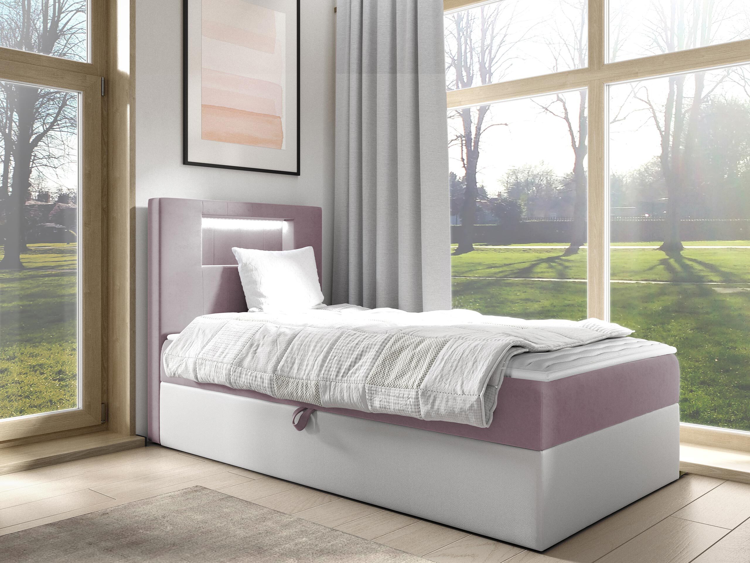 Boxspring postelja Lucus V (Soft 017 + Fresh 9)