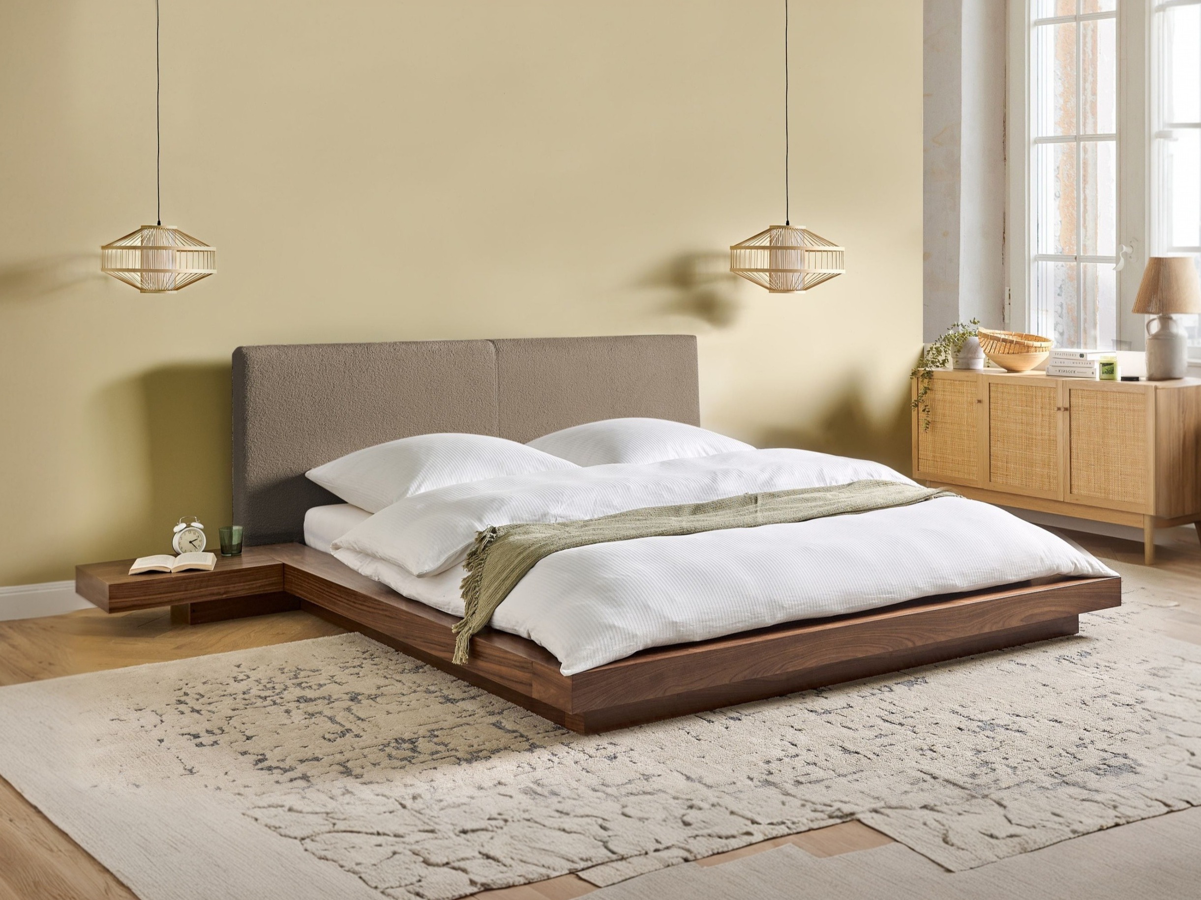 Postelja Berwyn 3144 (Rjava + Taupe)