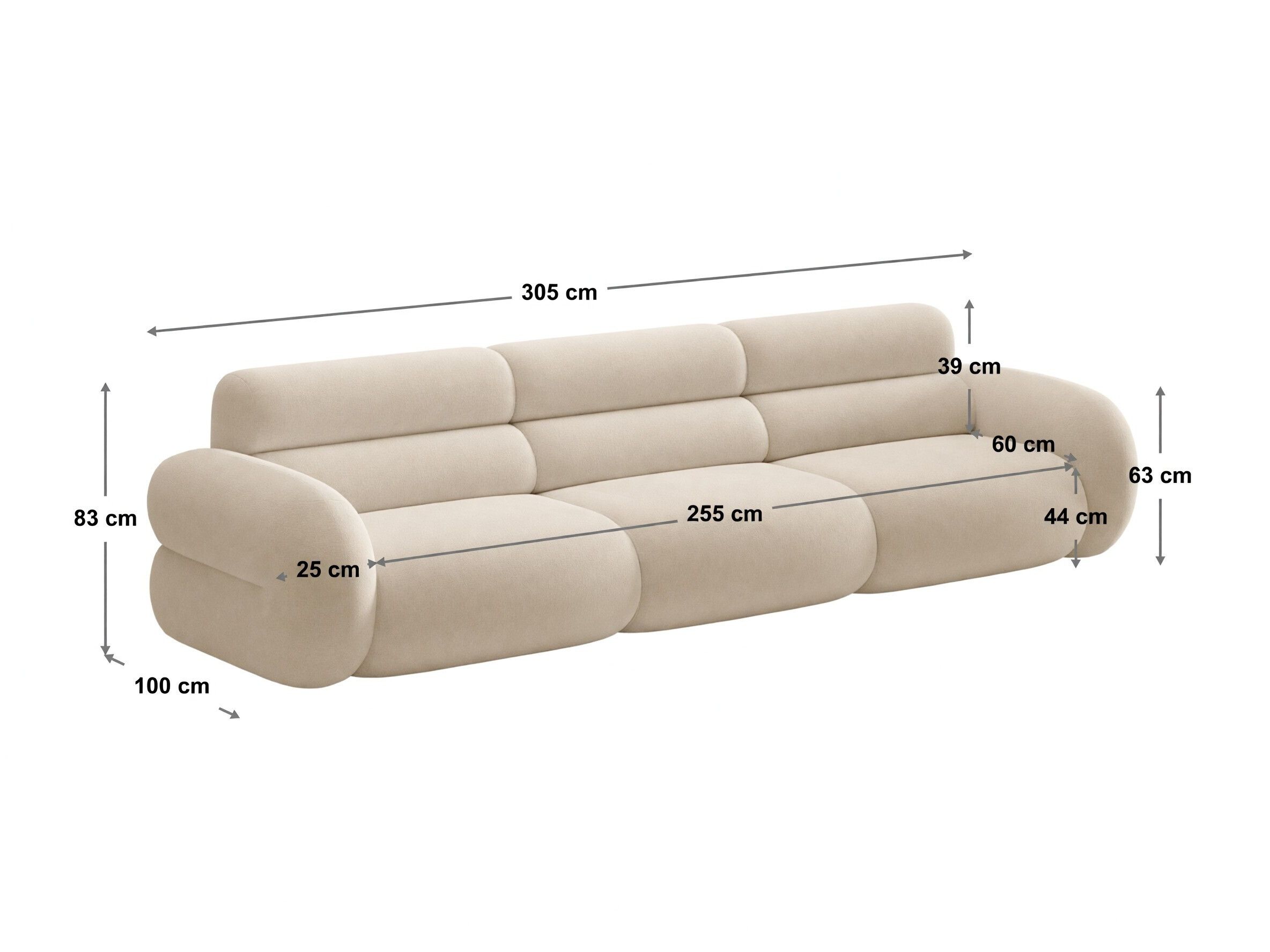 Modularni kavč Cirbeno 103 (Baloo 2081)