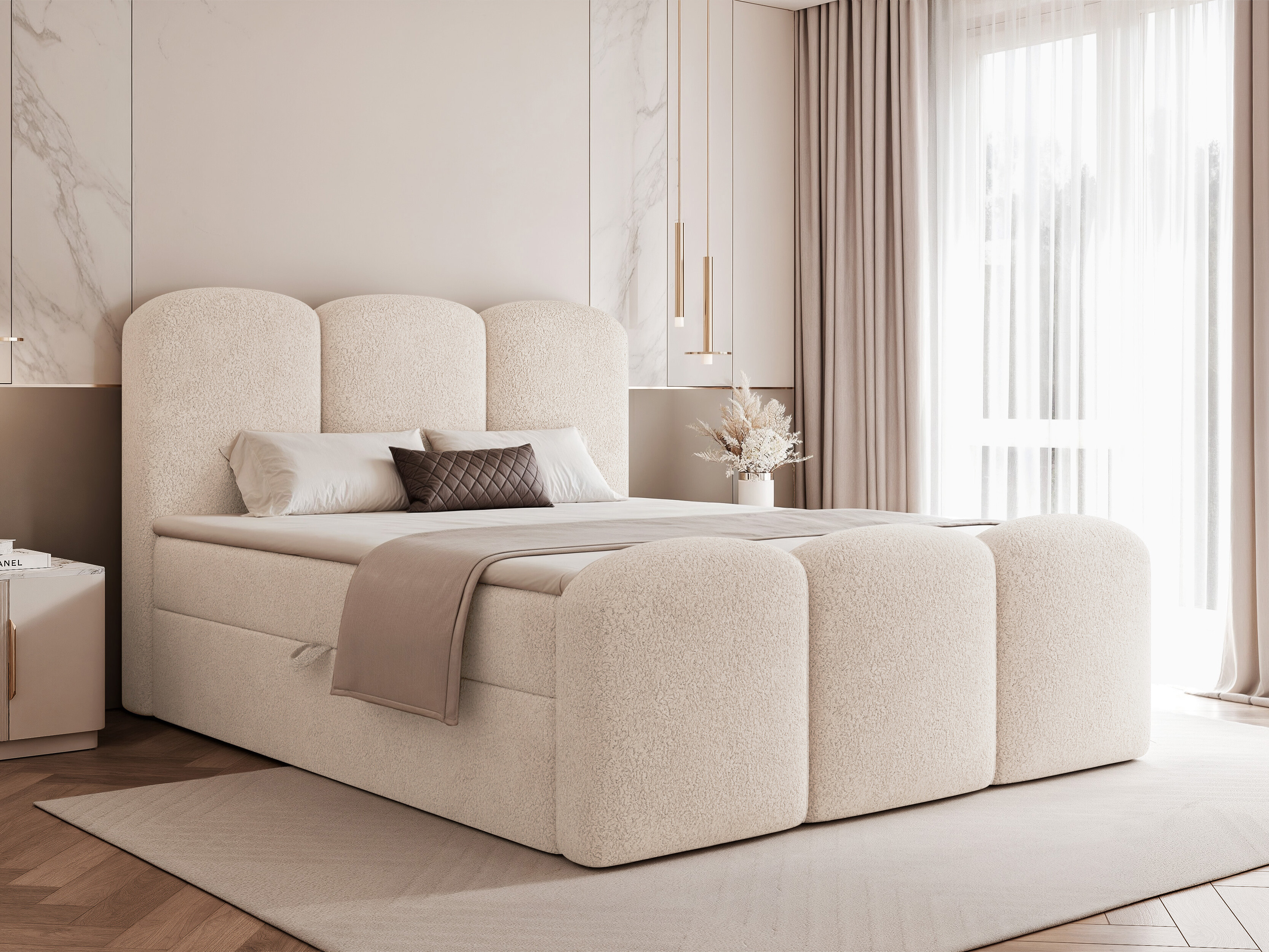 Boxspring postelja Hesperia 131 (Monte 03)