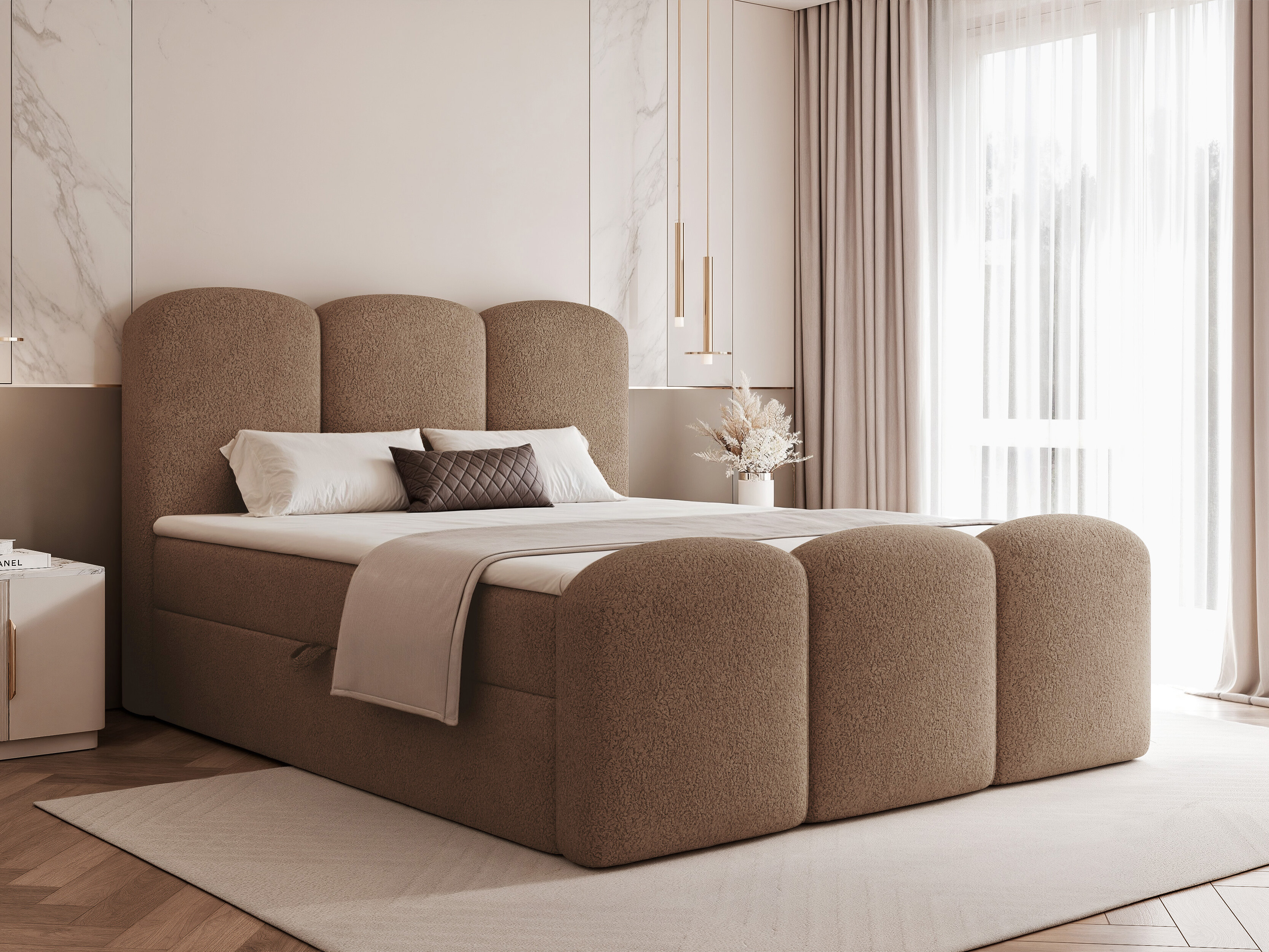 Boxspring postelja Hesperia 131 (Monte 26)