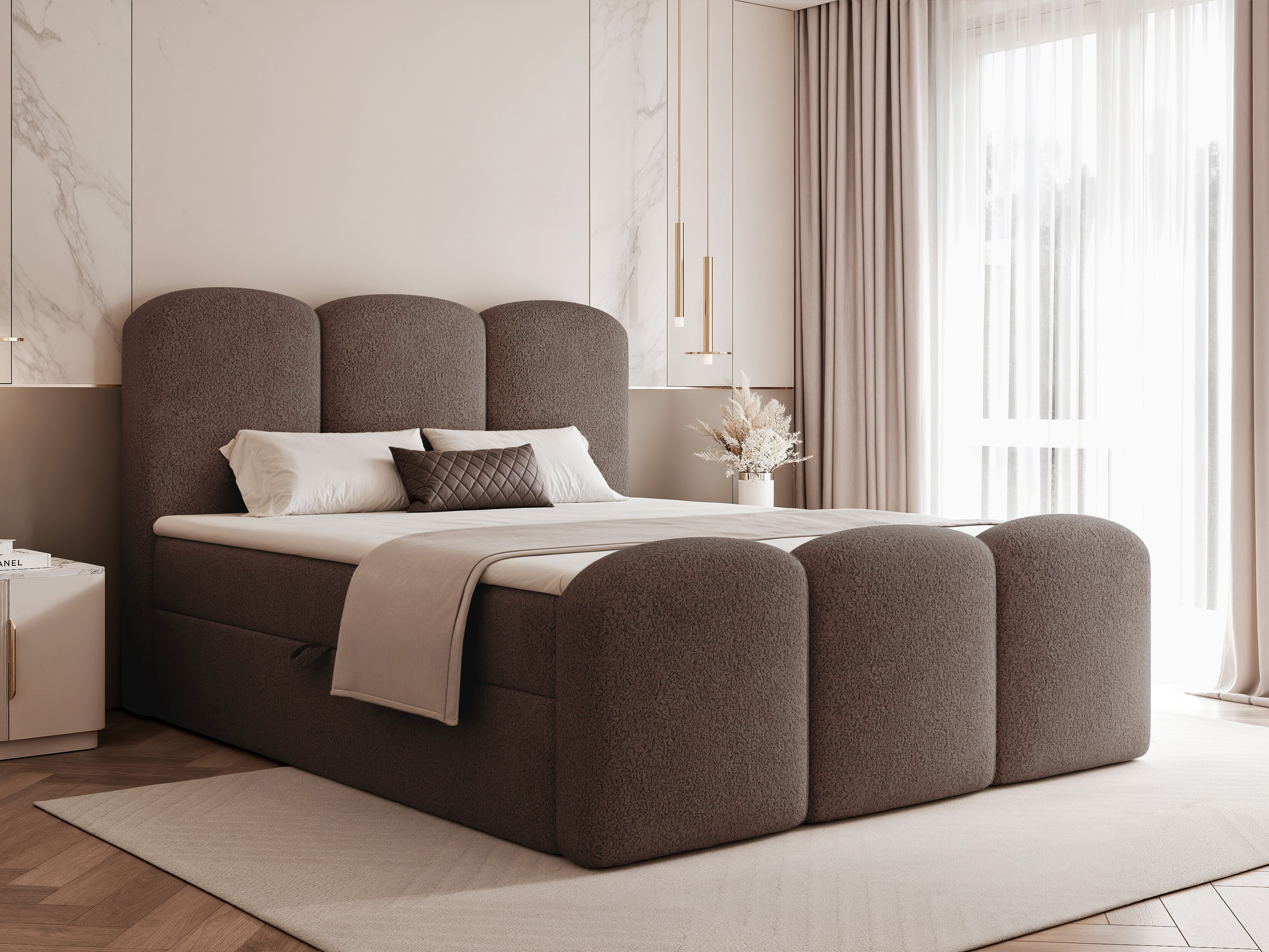Boxspring postelja Hesperia 131 (Monte 28)