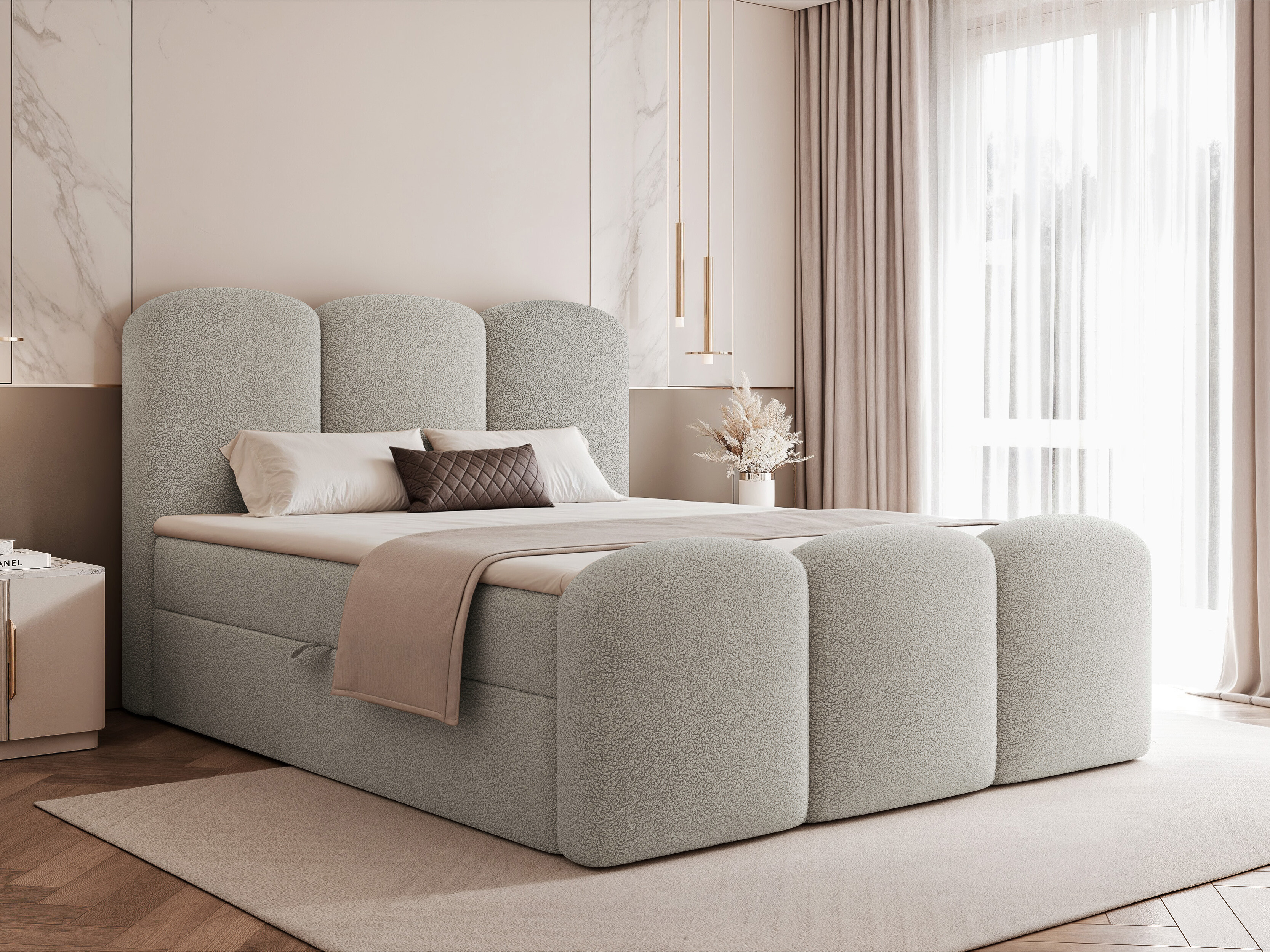 Boxspring postelja Hesperia 131 (Quelle 83)