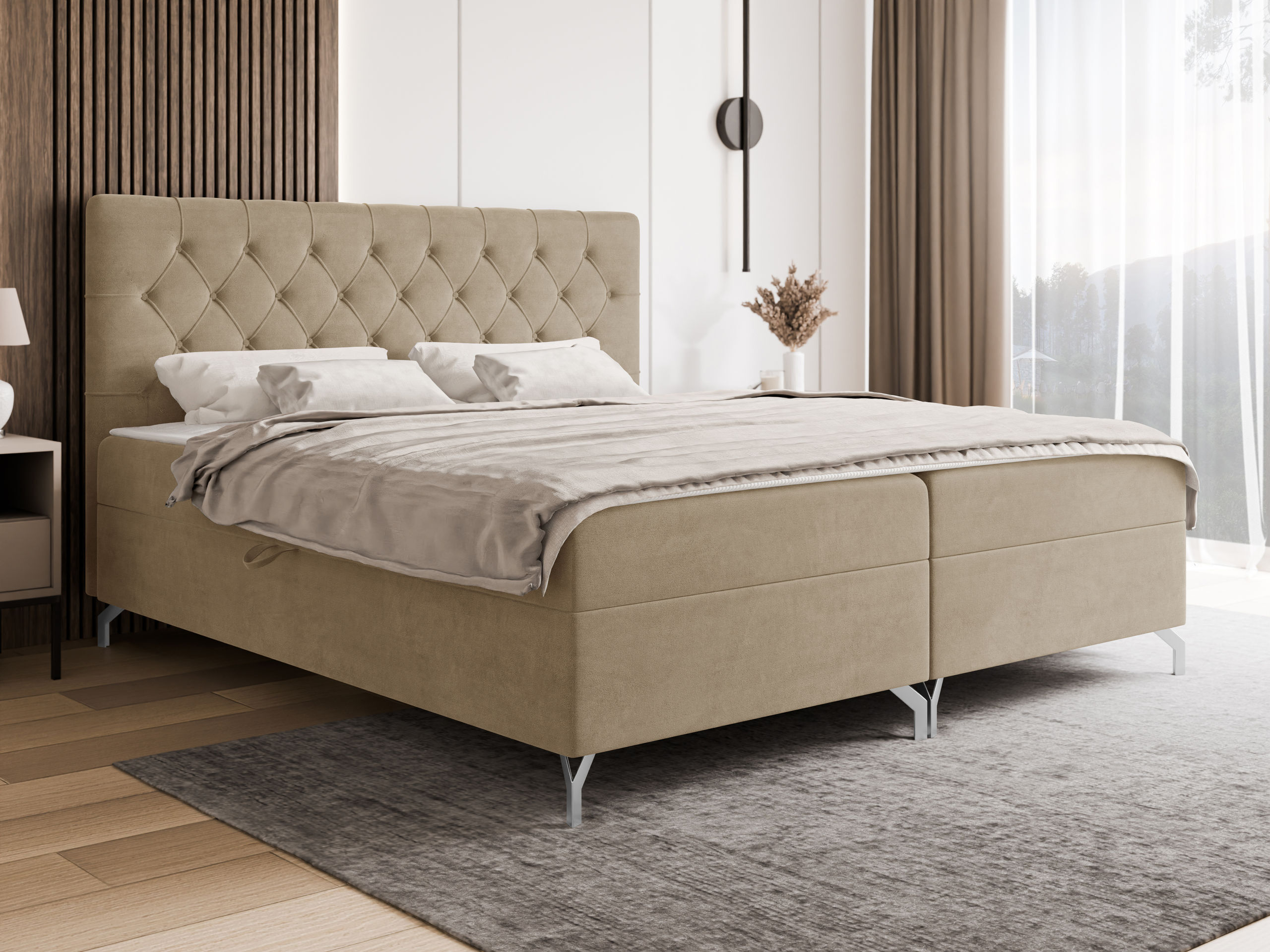 Boxspring postelja Focus (Fresh 03)