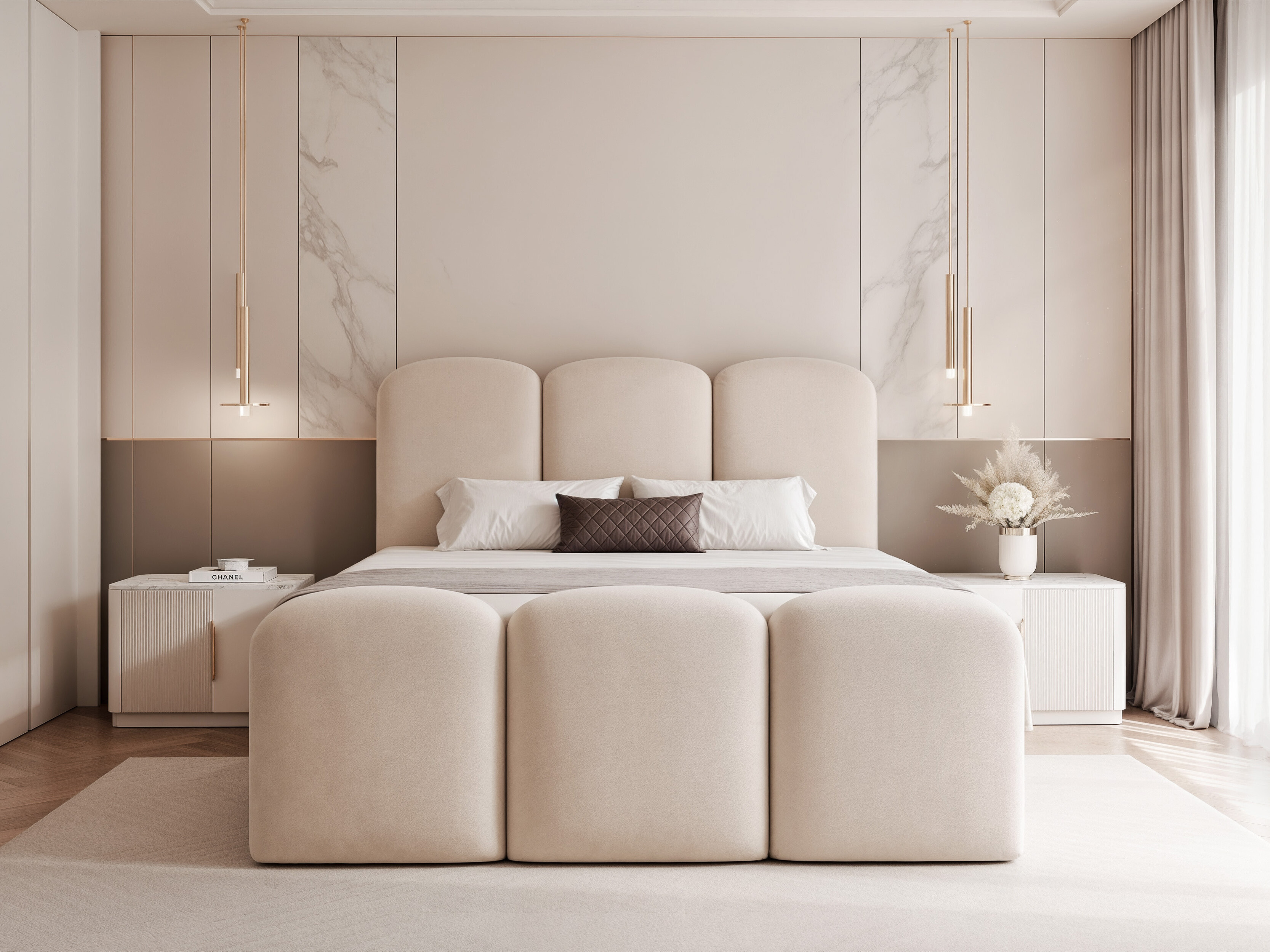 Boxspring postelja Hesperia 131 (Magic žamet 2250)