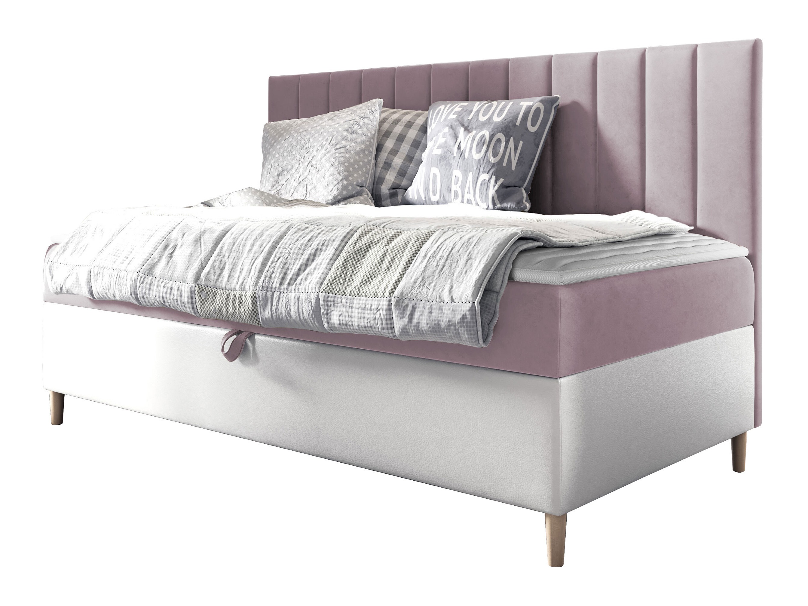 Boxspring postelja Lucus I (Soft 017 + Fresh 9)