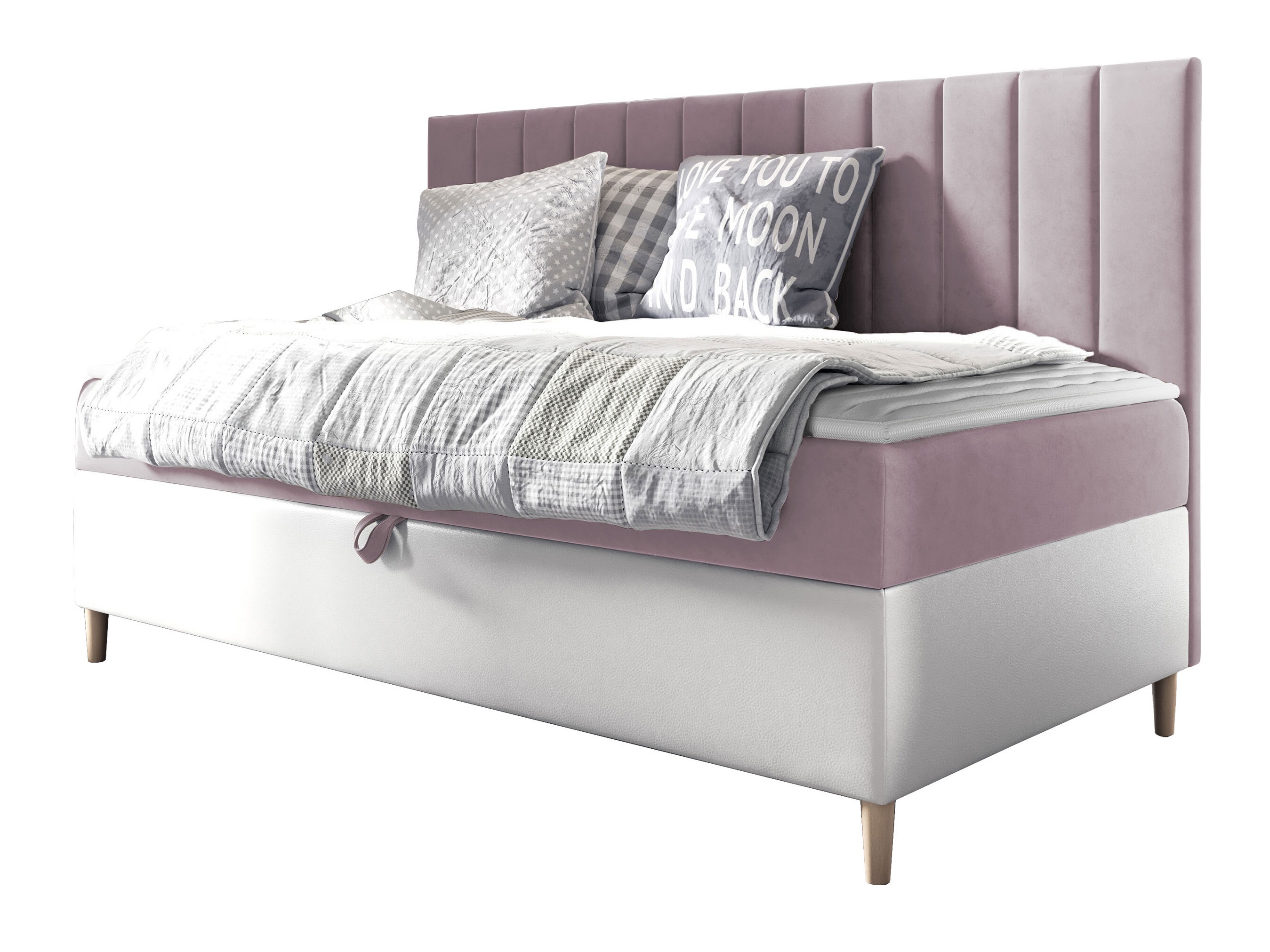 Boxspring postelja Lucus I (Soft 017 + Fresh 9)