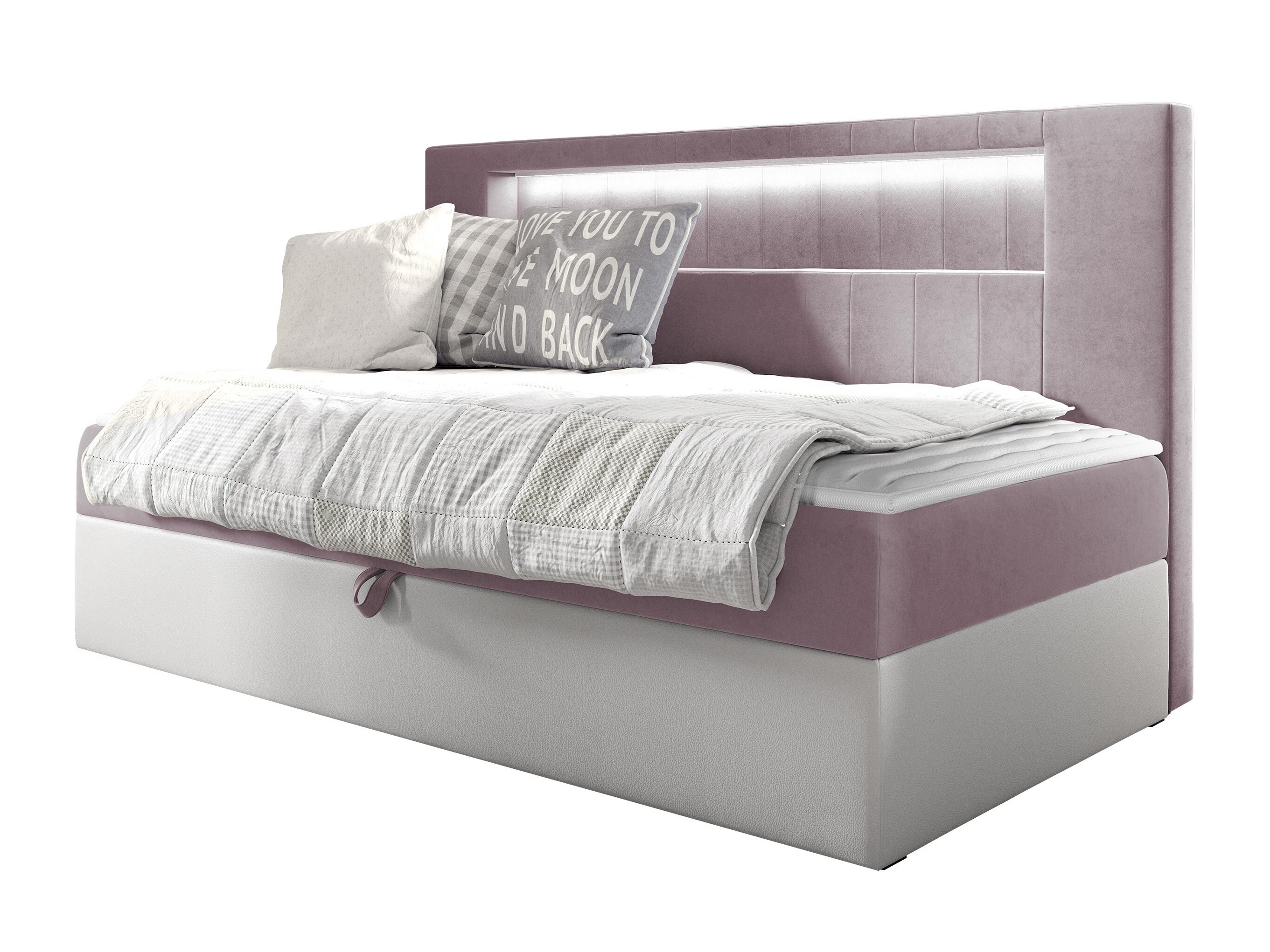 Boxspring postelja Lucus IV (Soft 017 + Fresh 9)
