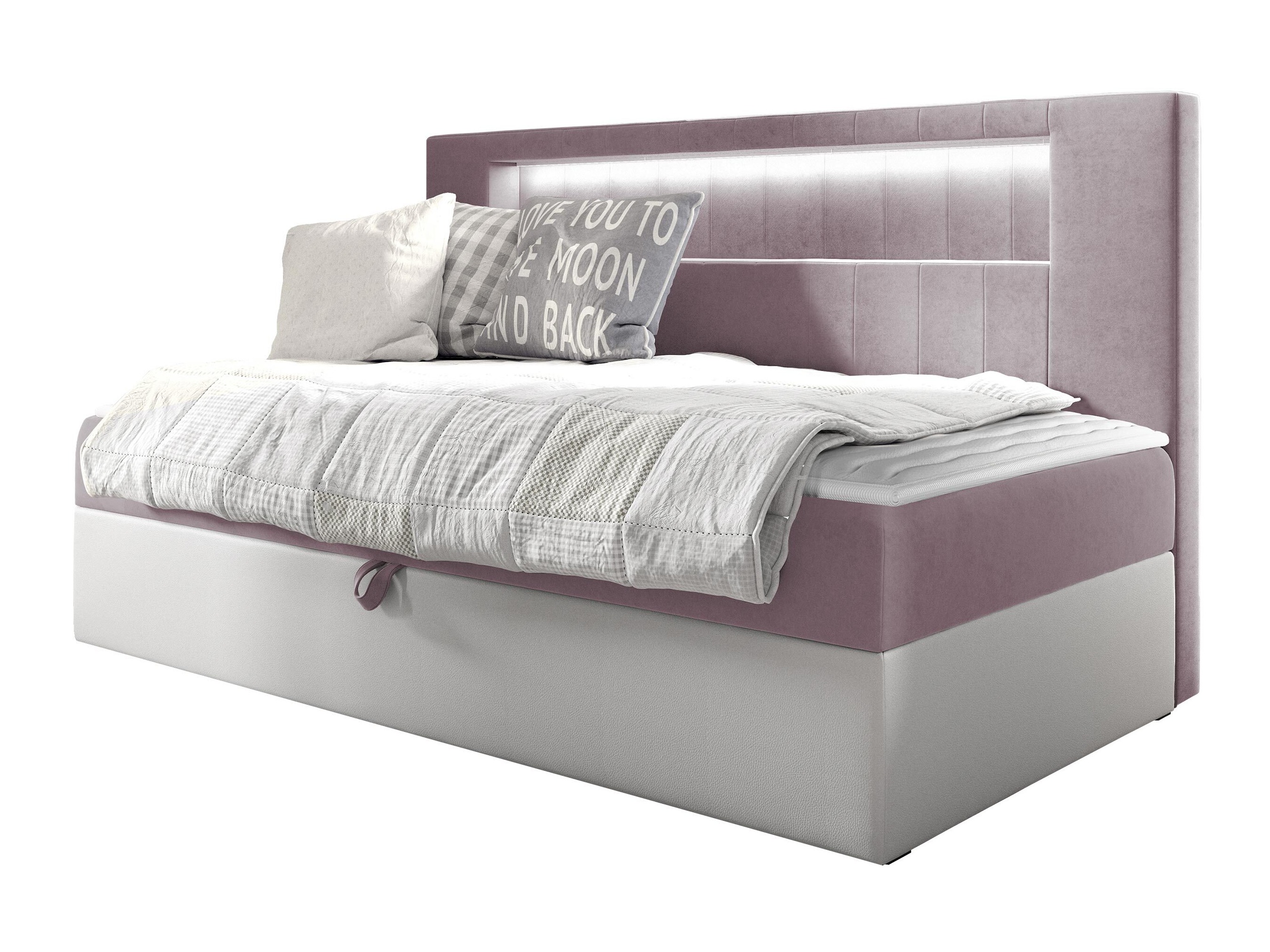Boxspring postelja Lucus IV (Soft 017 + Fresh 9)