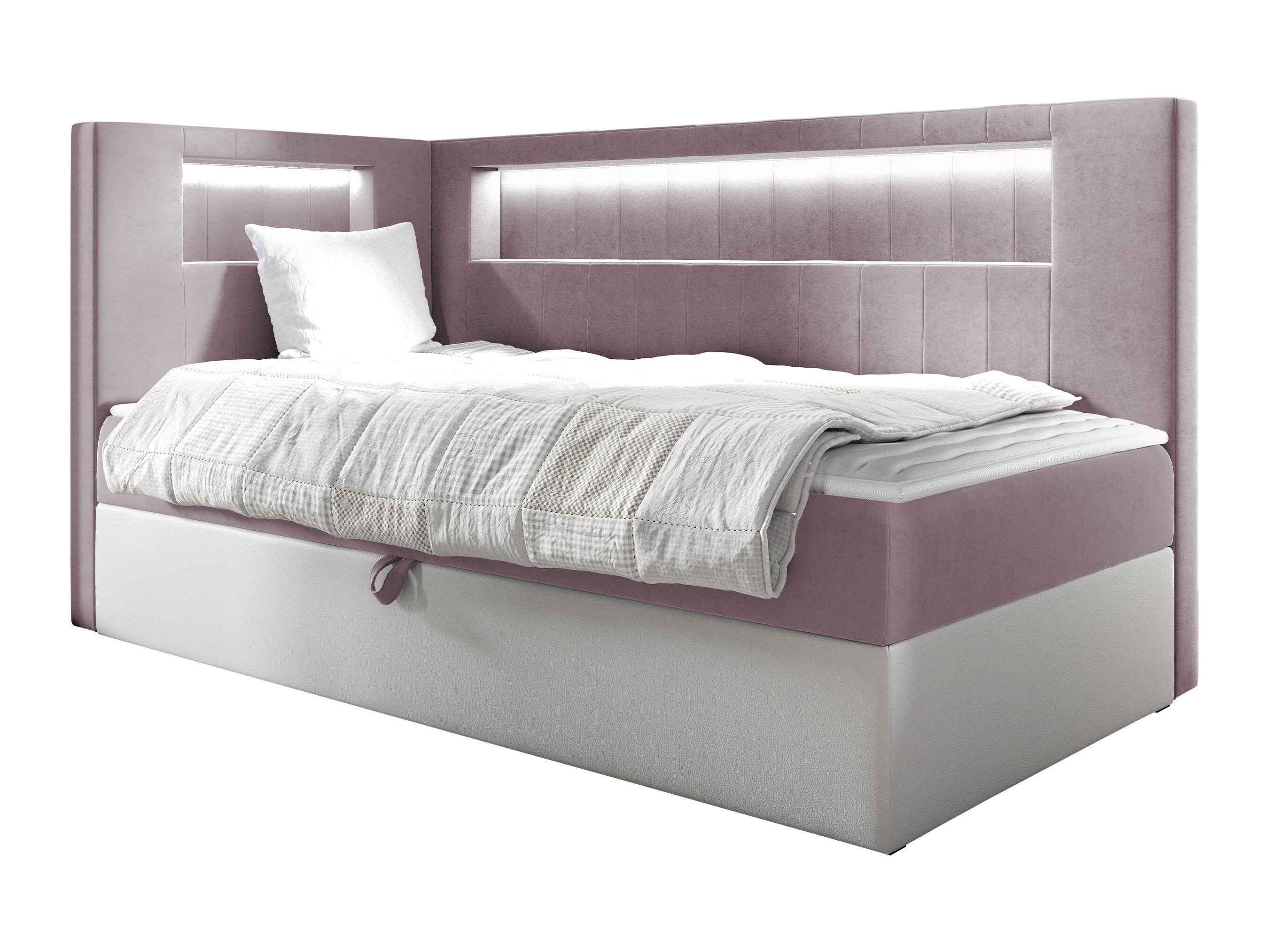 Boxspring postelja Lucus VIII (Soft 017 + Fresh 9)