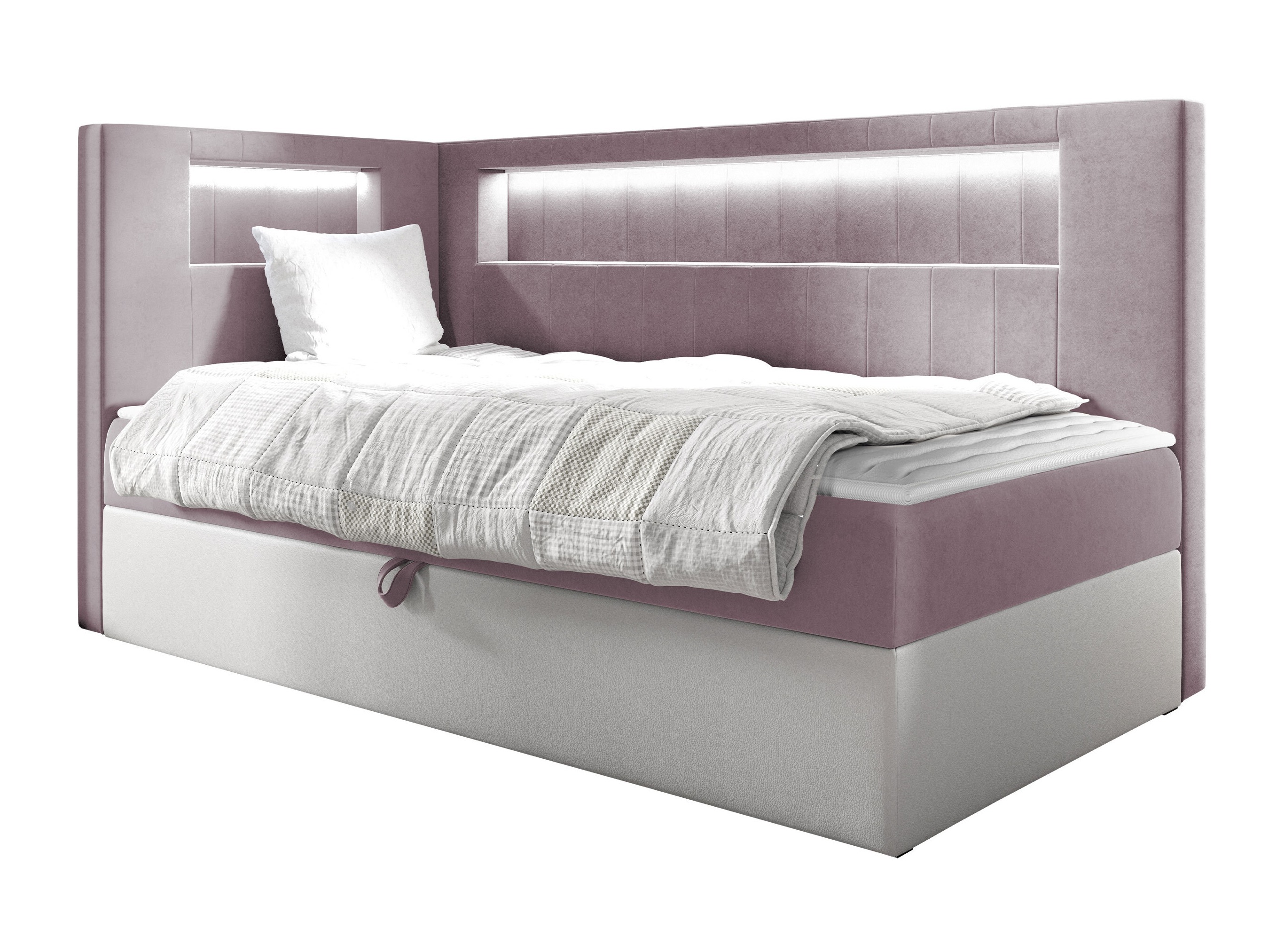 Boxspring postelja Lucus VIII (Soft 017 + Fresh 9)