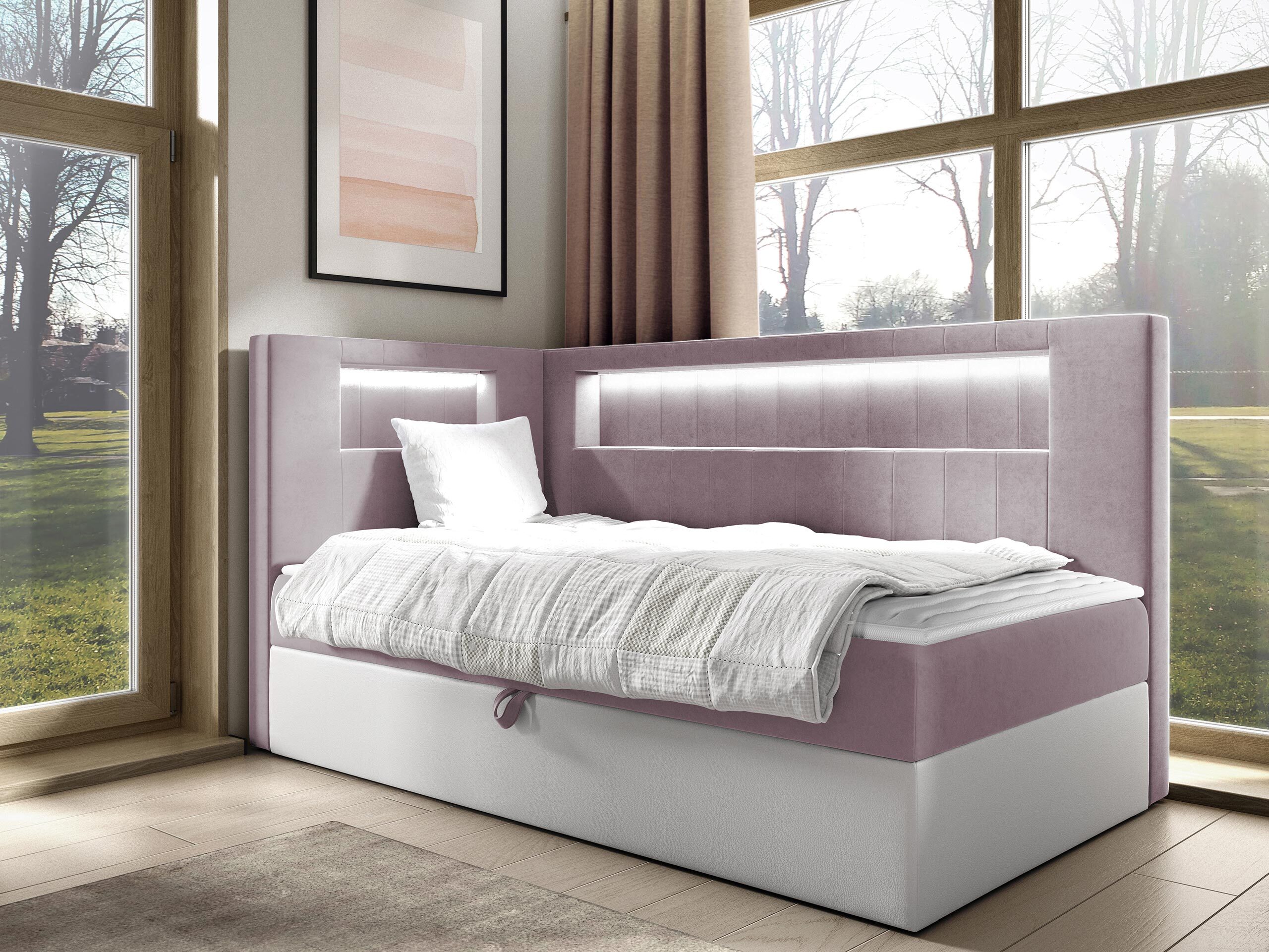 Boxspring postelja Lucus VIII (Soft 017 + Fresh 9)