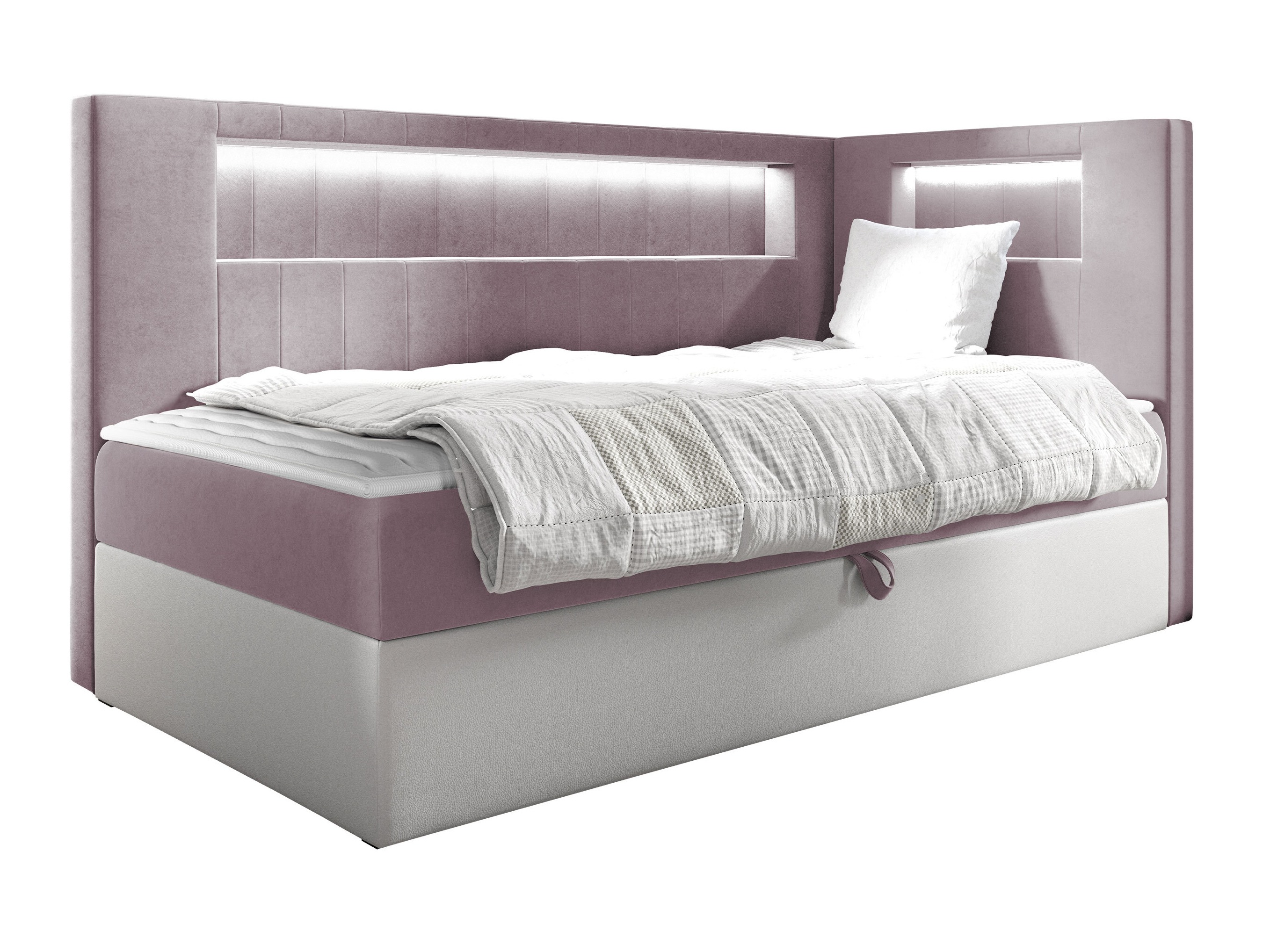 Boxspring postelja Lucus VIII (Soft 017 + Fresh 9)