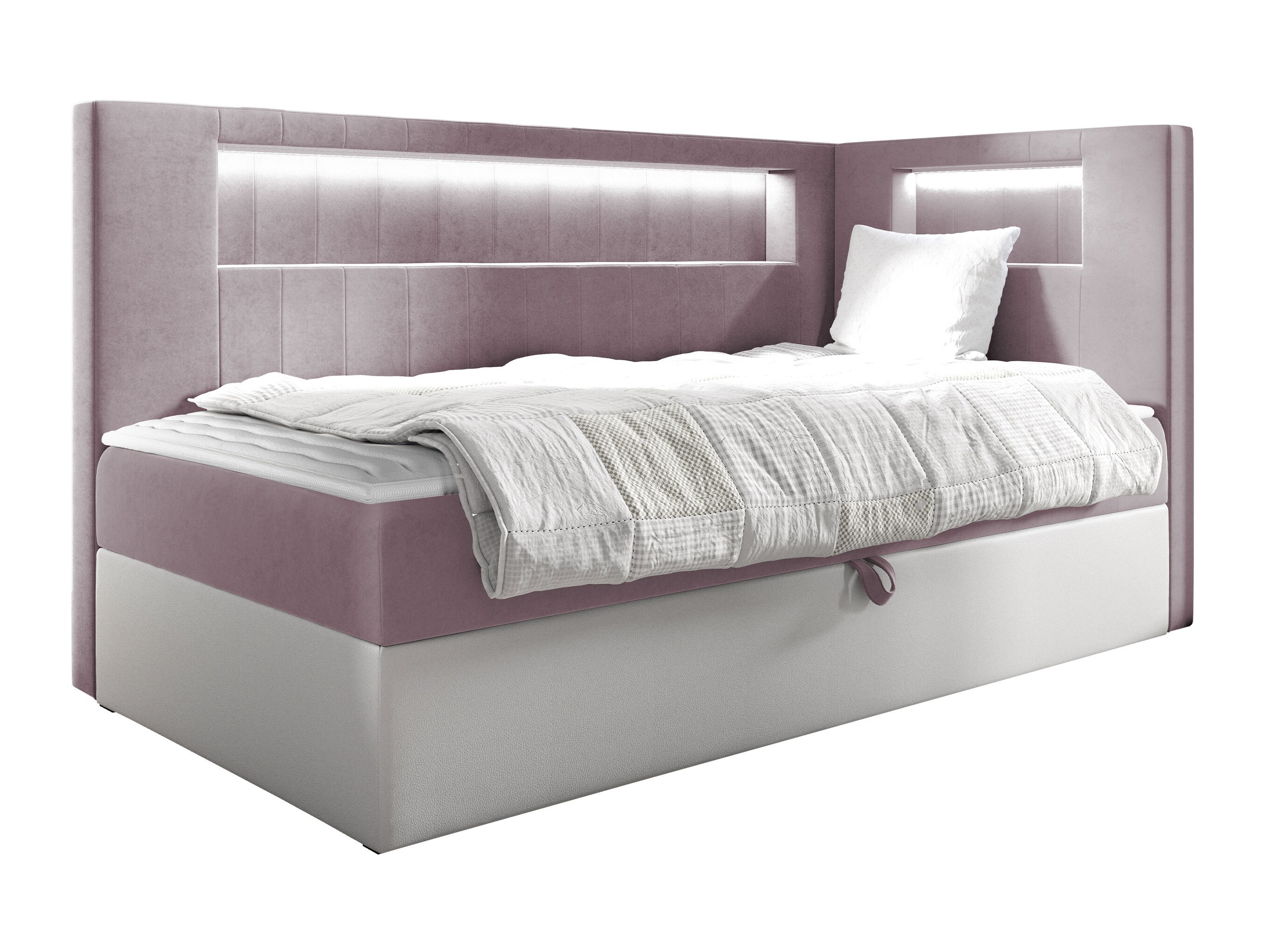 Boxspring postelja Lucus VIII (Soft 017 + Fresh 9)