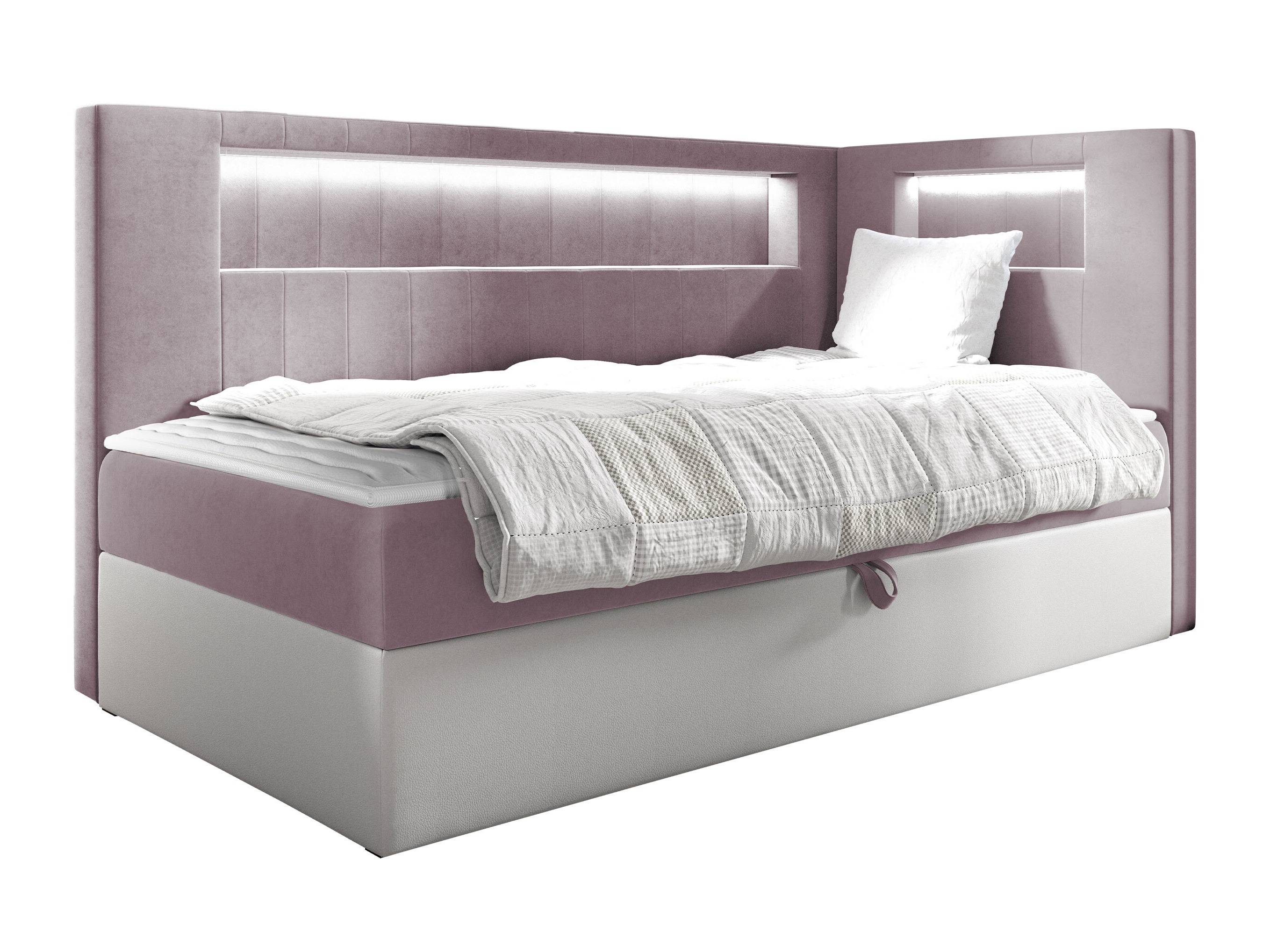 Boxspring postelja Lucus VIII (Soft 017 + Fresh 9)