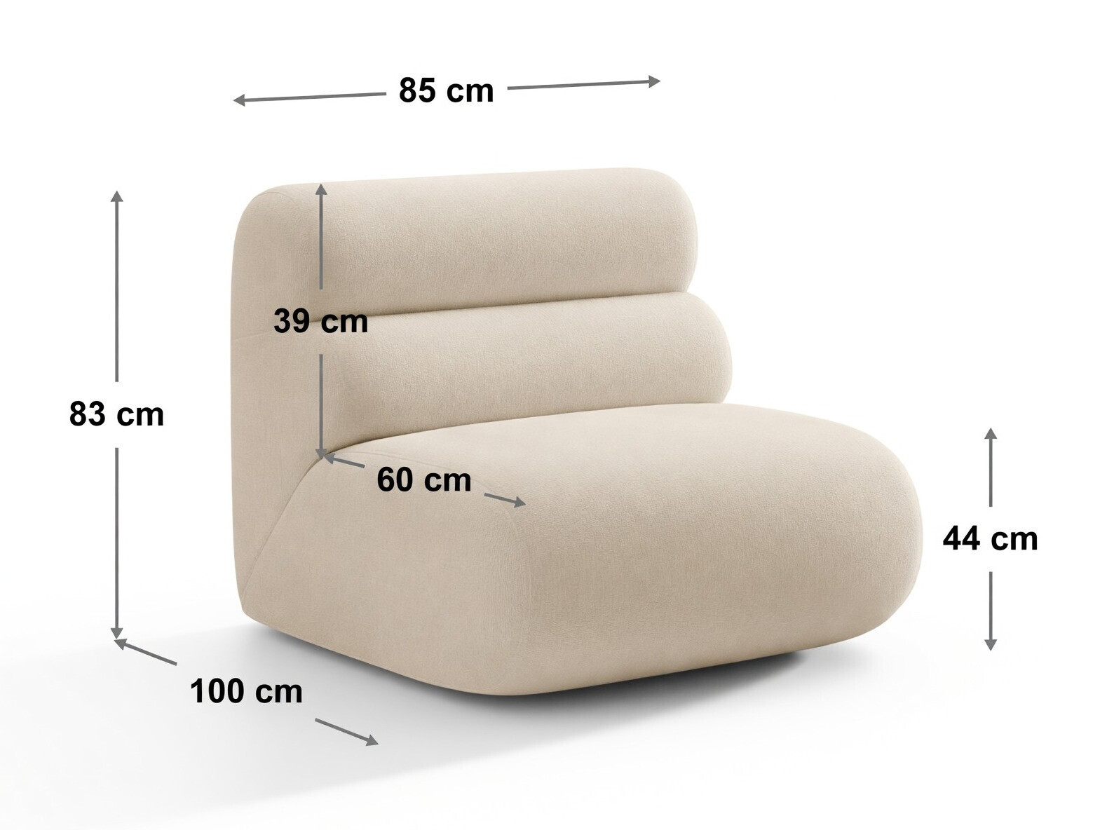 Modularni sedežni element Cirbeno 106 (Silencio 10)