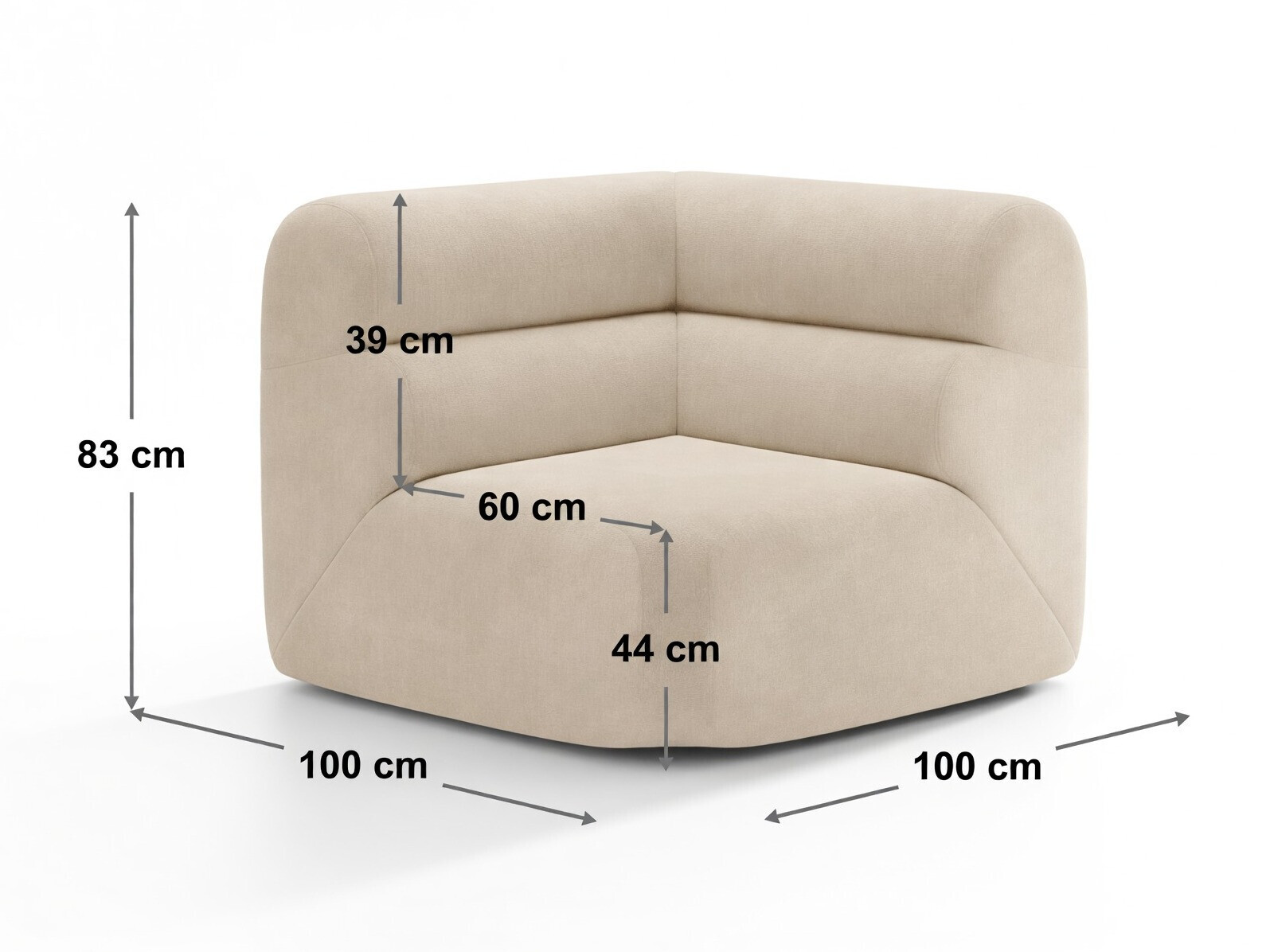 Modularni sedežni element Cirbeno 108 (Golden 46)