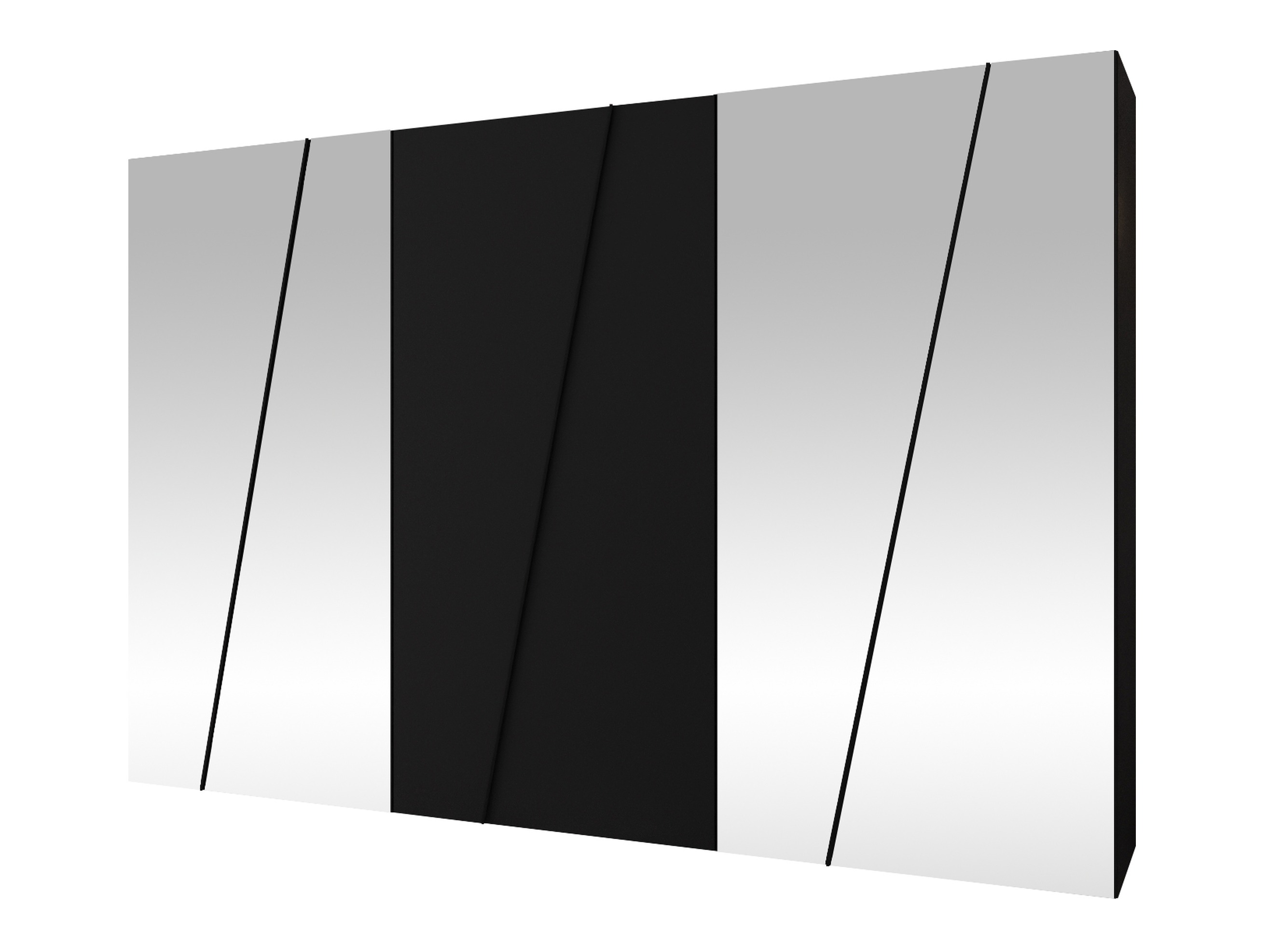 Garderobna omara Hartford 643 (Črna)
