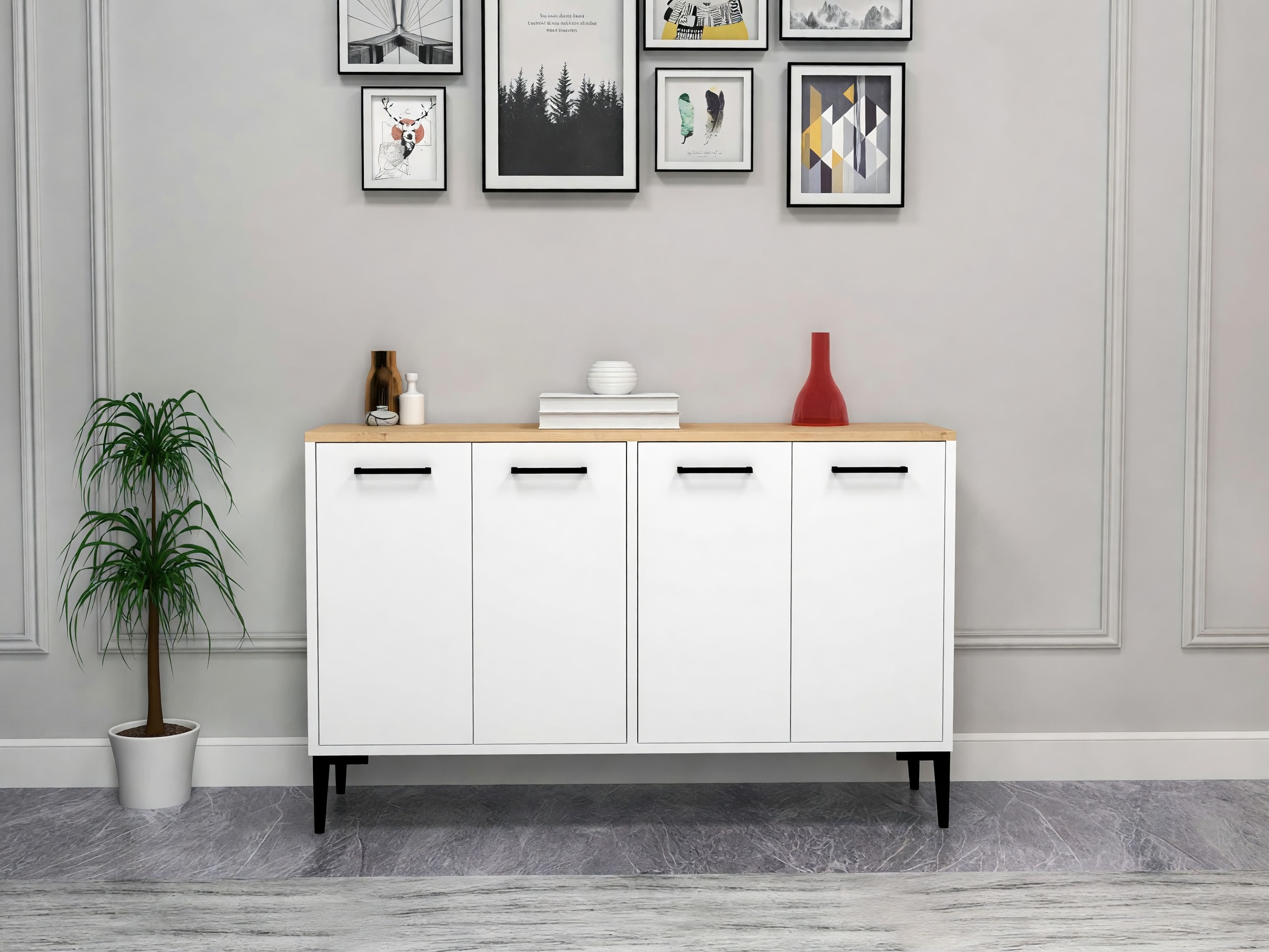 Omarica Kailua 2832 (Bela + Hrast)
