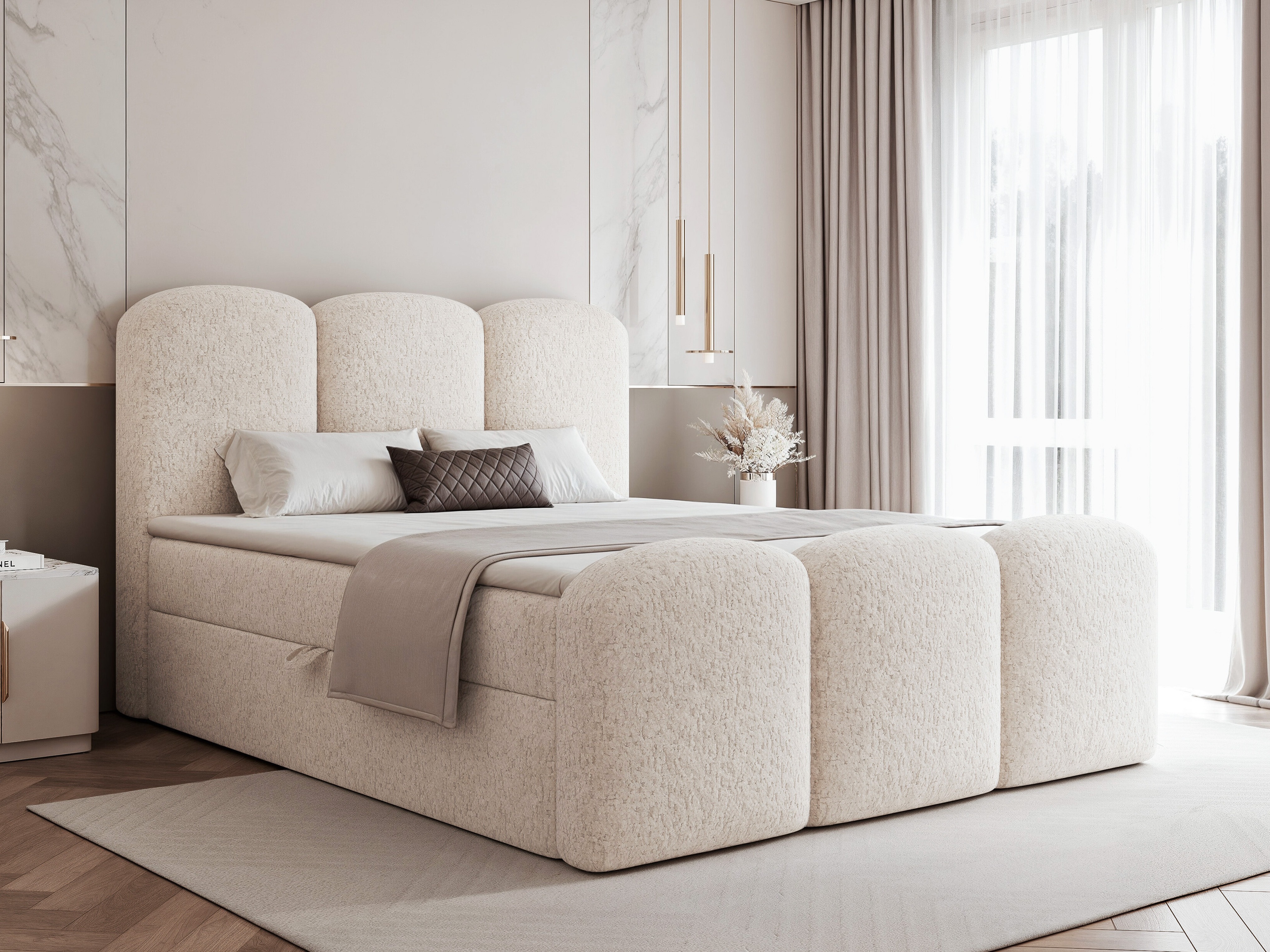 Boxspring postelja Hesperia 131 (Bosco 04)