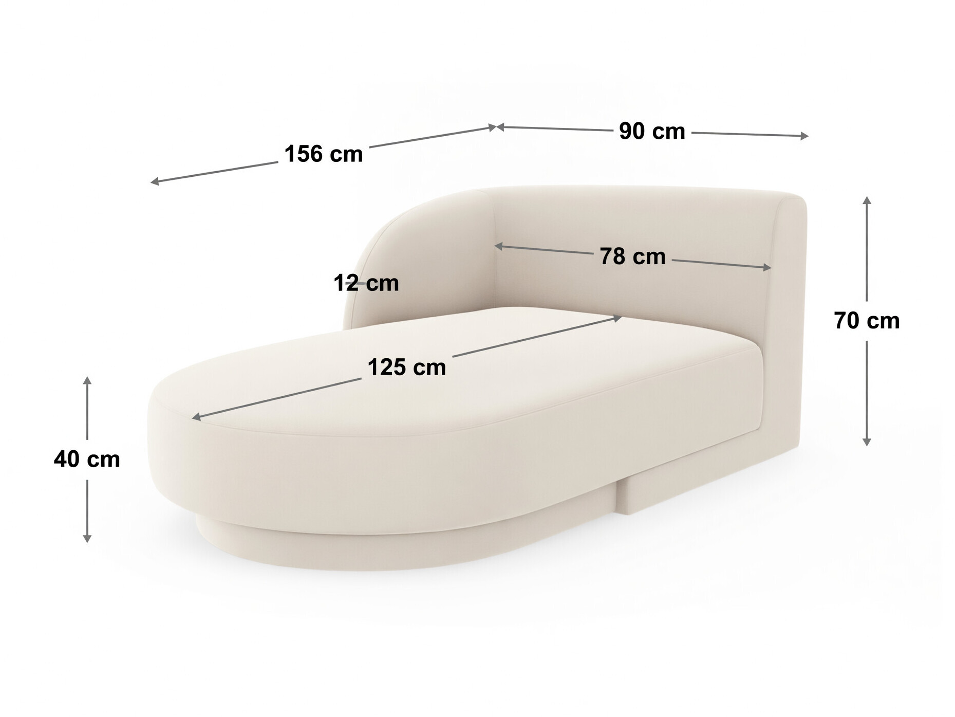 Modularni sedežni element Tivlomi 116 (Bluvel 78)