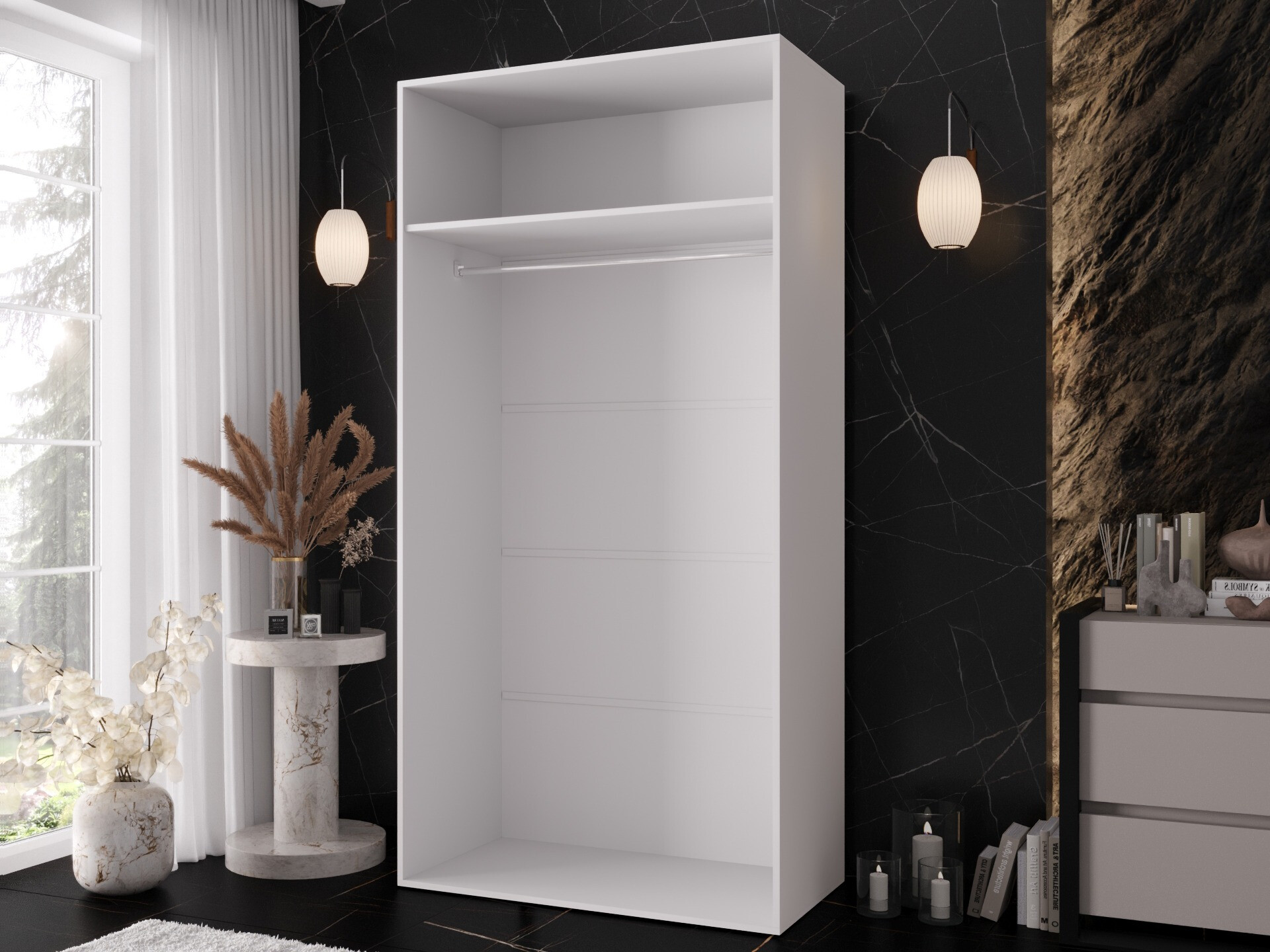 Garderobna omara Hartford 633 (Bela)