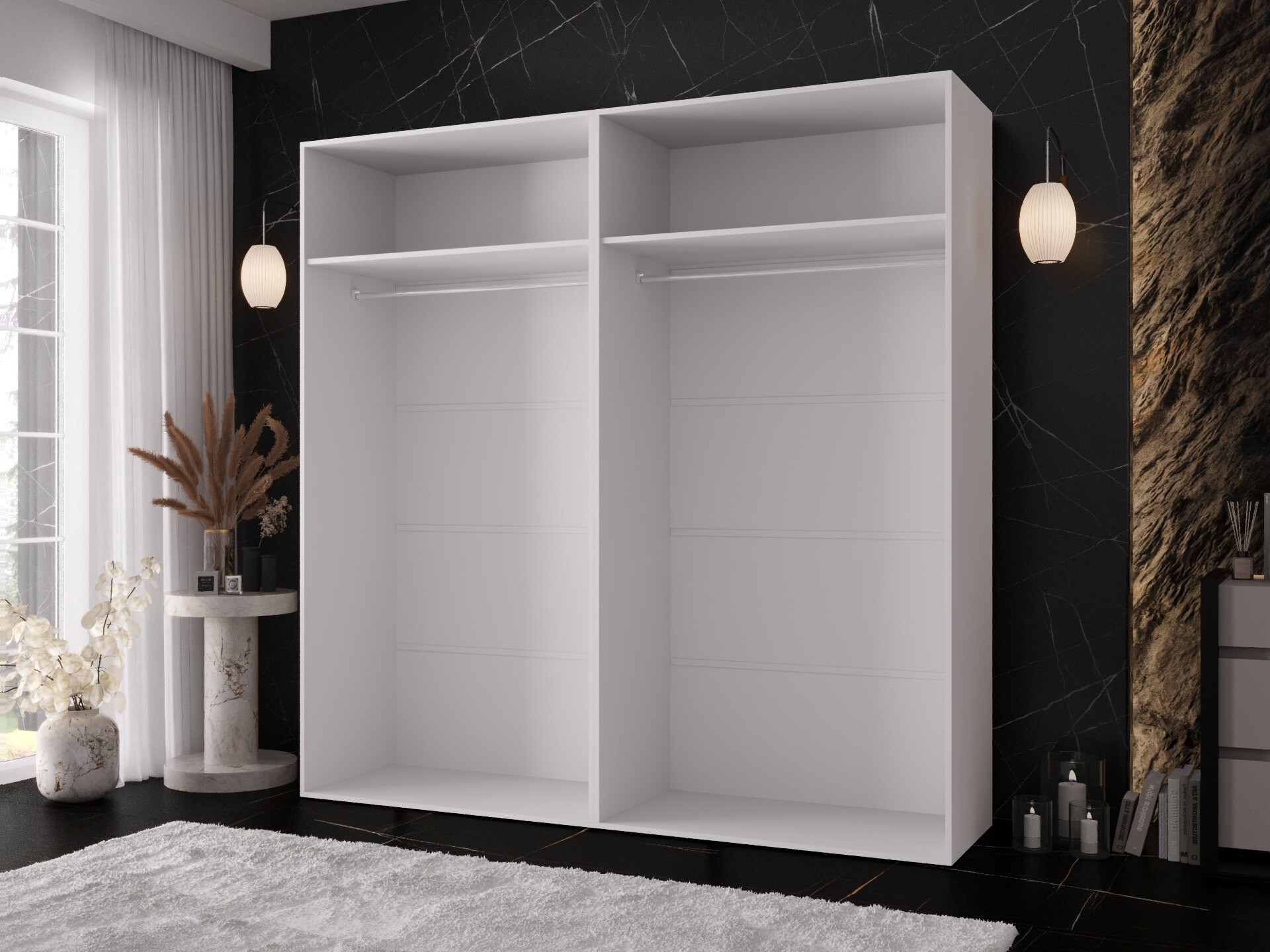 Garderobna omara Hartford 635 (Bela)