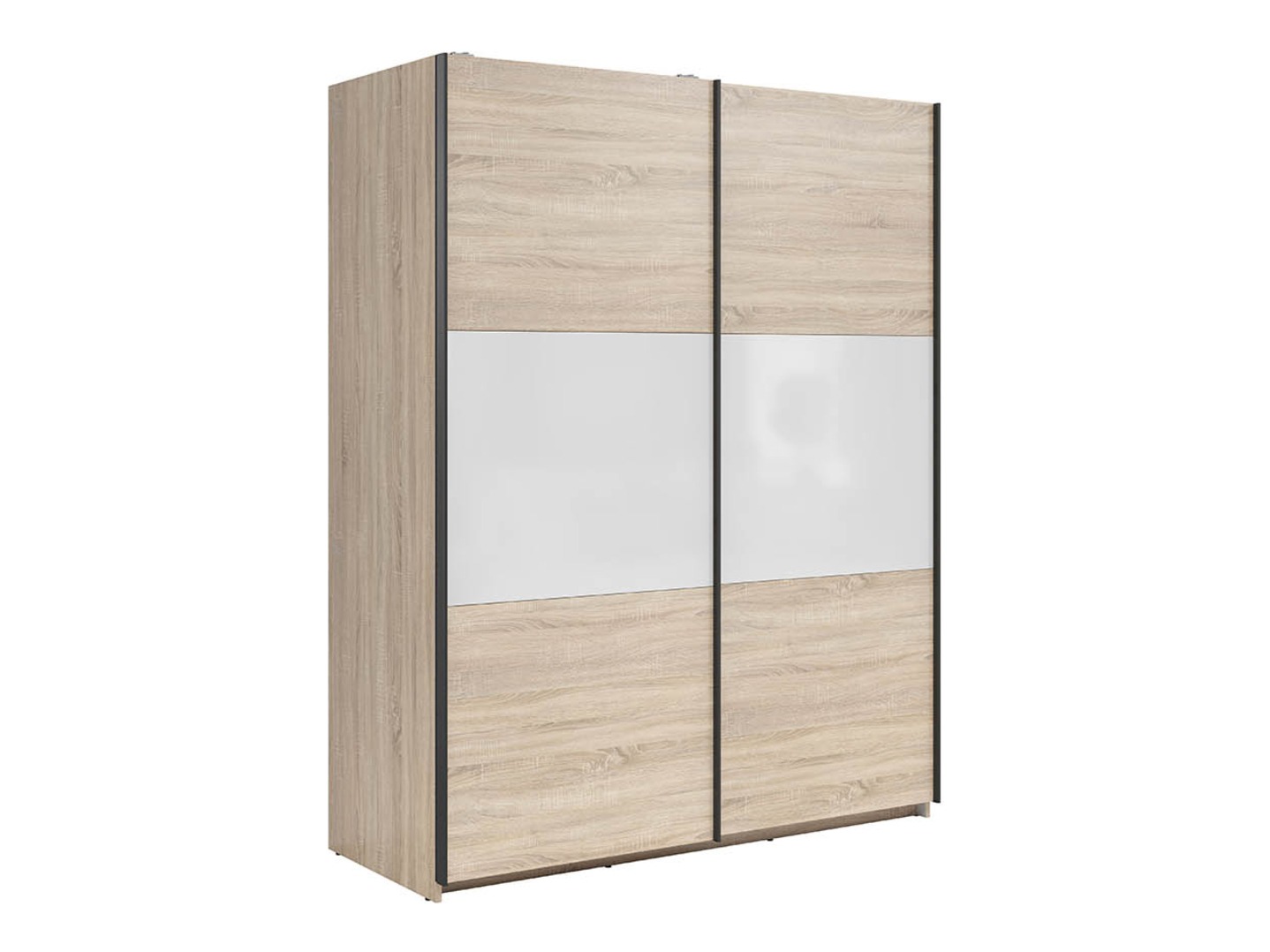 Garderobna omara Livevaro 117 (Sonoma hrast + Bela)