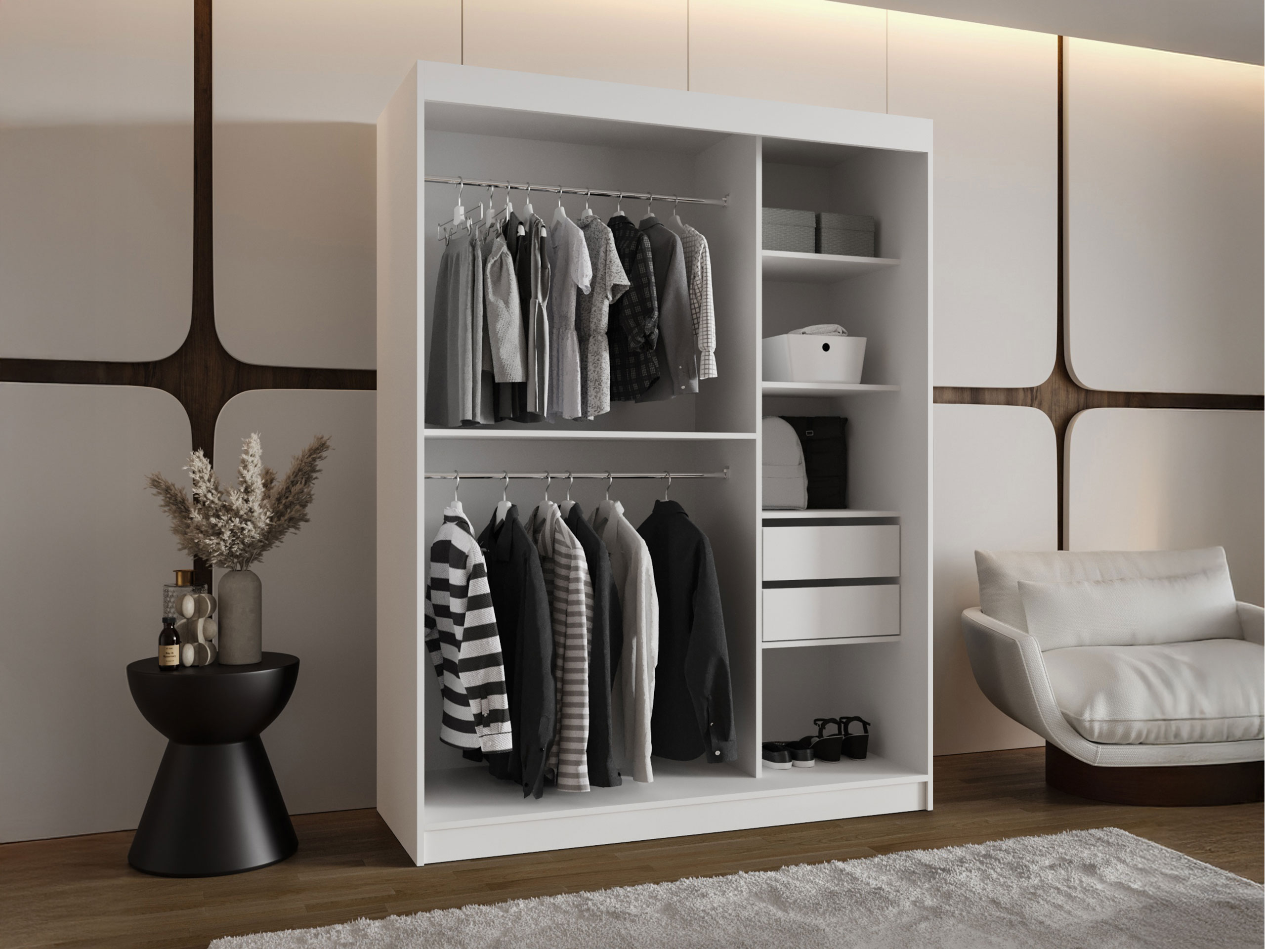 Garderobna omara Hartford 503 (Bela)