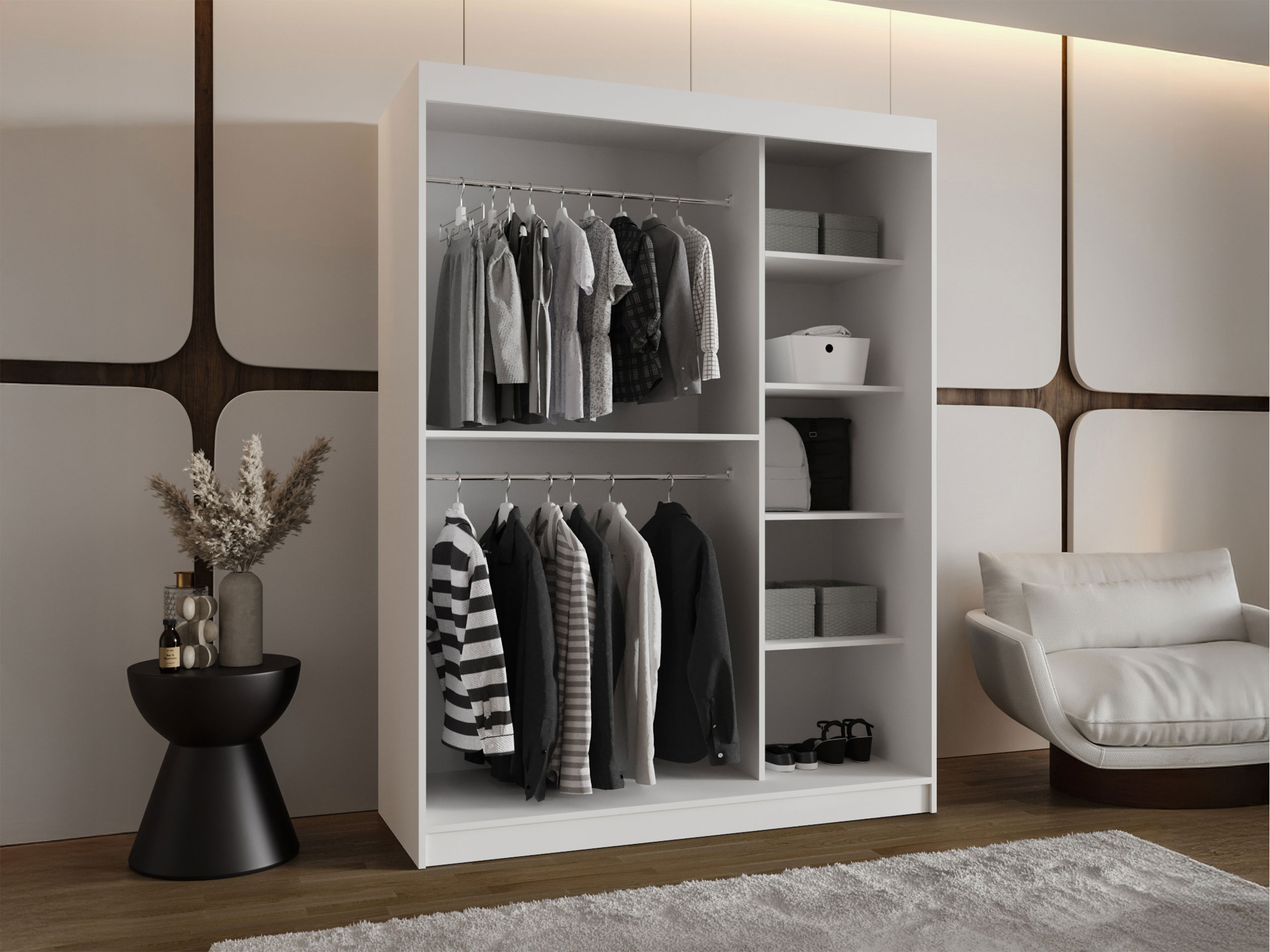 Garderobna omara Hartford 503 (Bela)