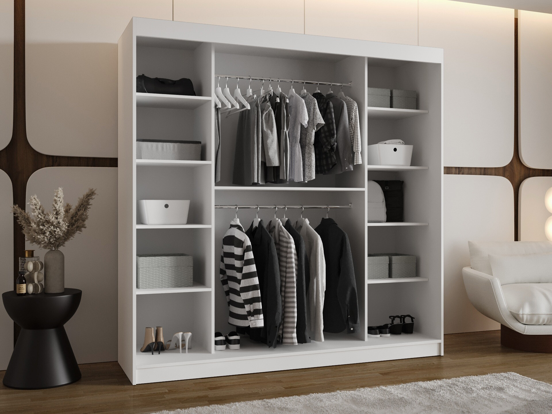 Garderobna omara Hartford 499 (Bela)
