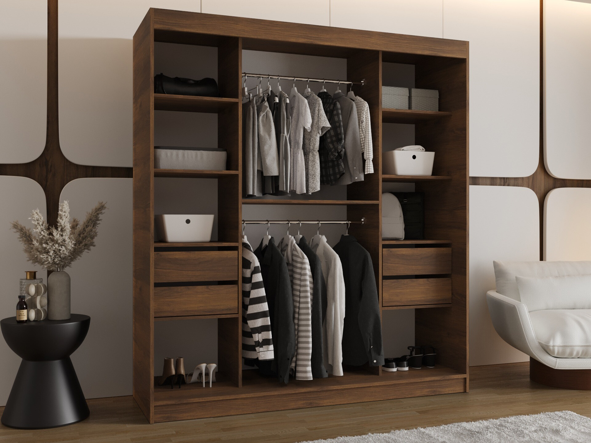 Garderobna omara Hartford 499 (Oreh)