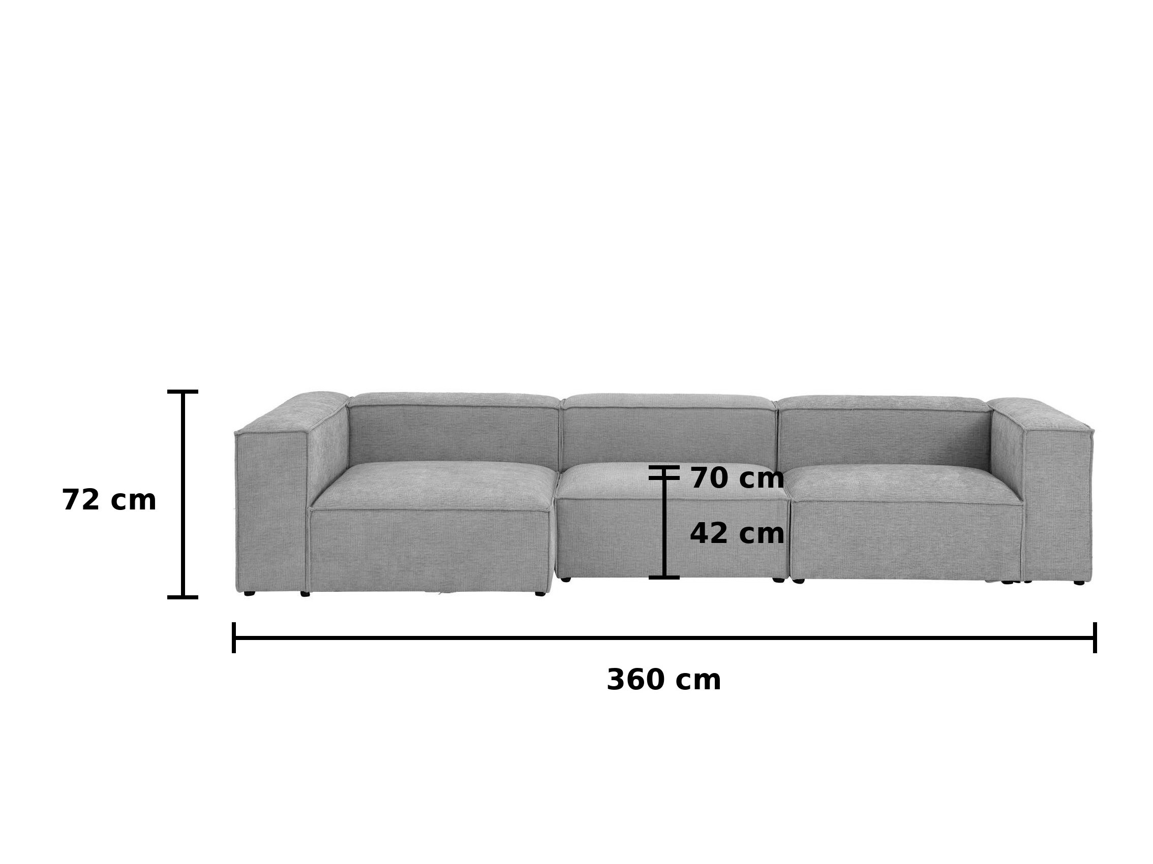 Modularna kotna sedežna garnitura Talcami 108 (Over the horizon Bež)