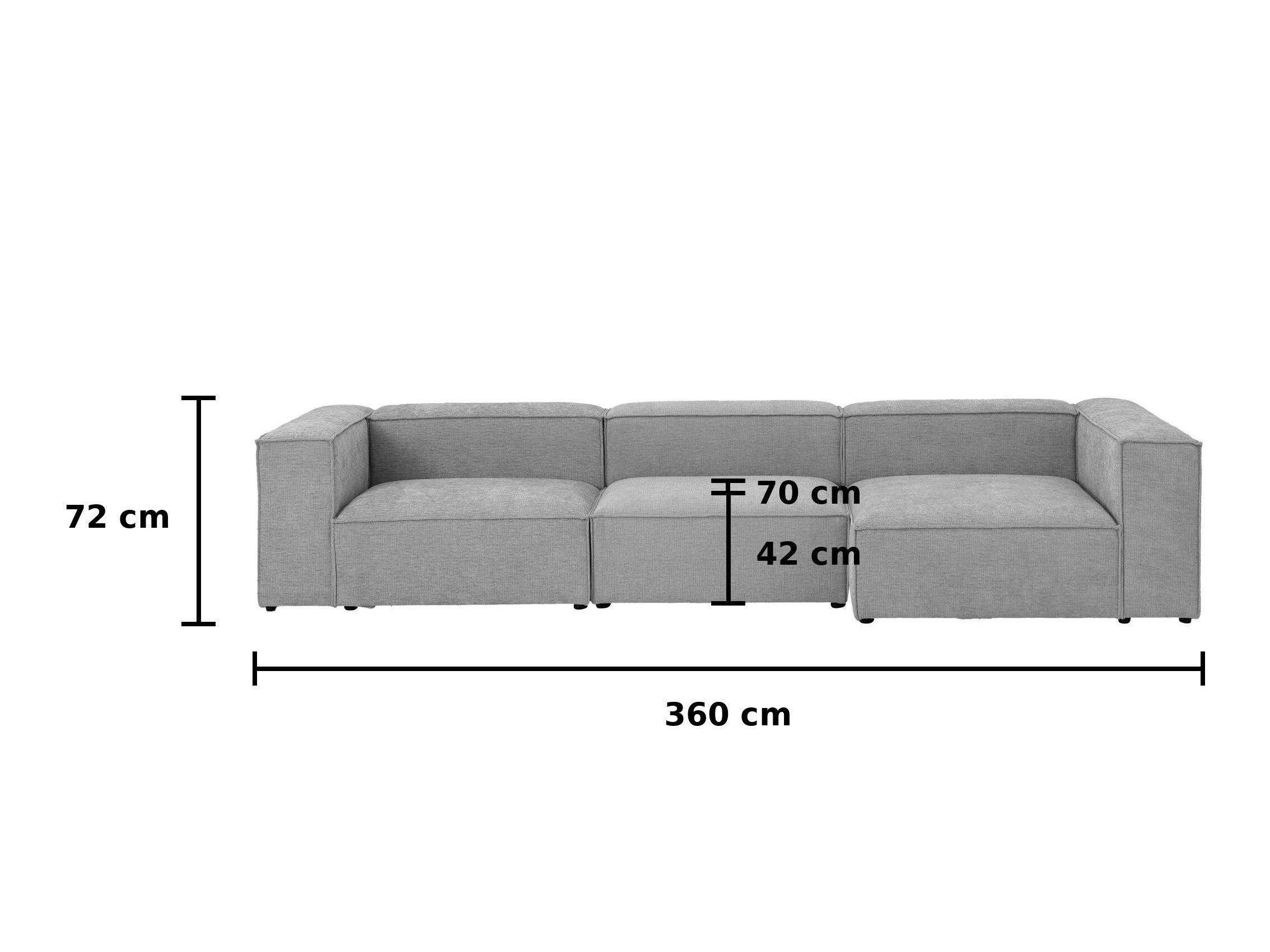 Modularna kotna sedežna garnitura Talcami 108 (Over the horizon Bež)
