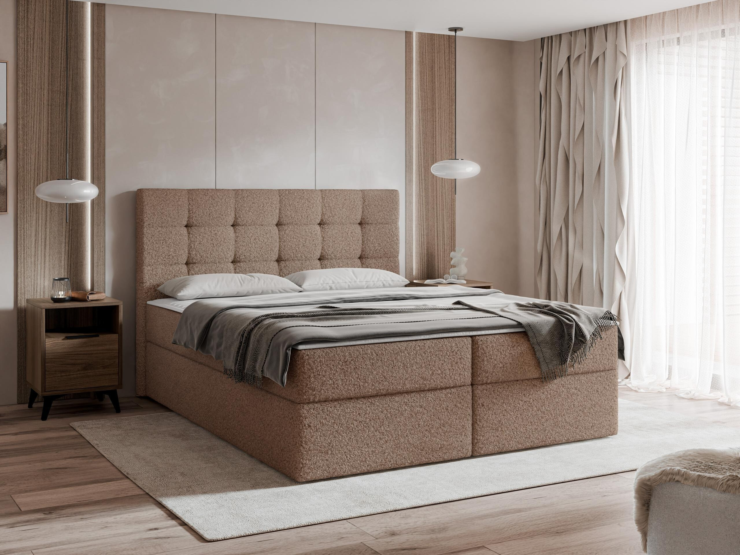 Boxspring postelja Comfivo Osculum I (Lambi 04)