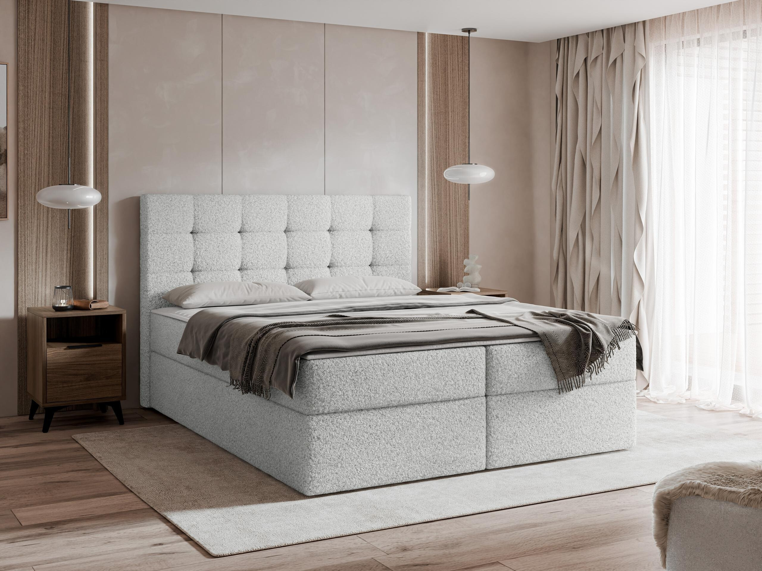 Boxspring postelja Comfivo Osculum I (Lambi 11)