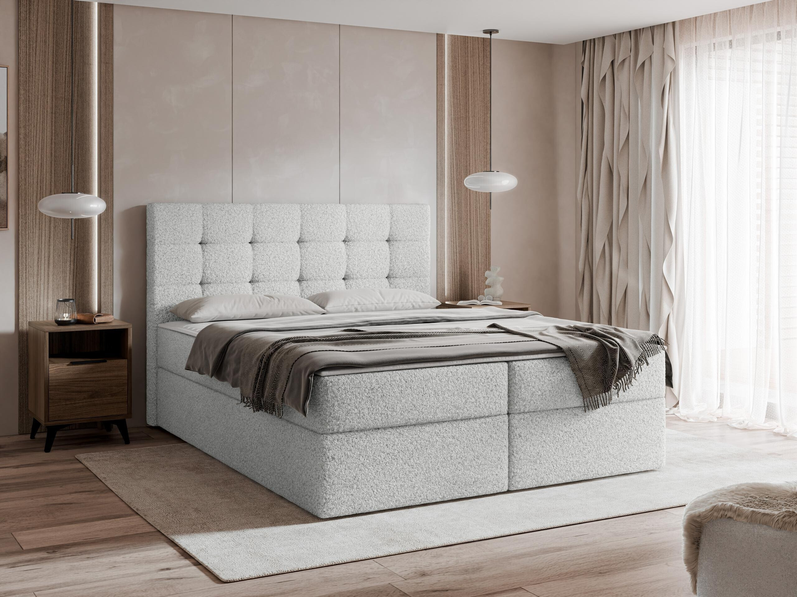 Boxspring postelja Comfivo Osculum I (Lambi 11)