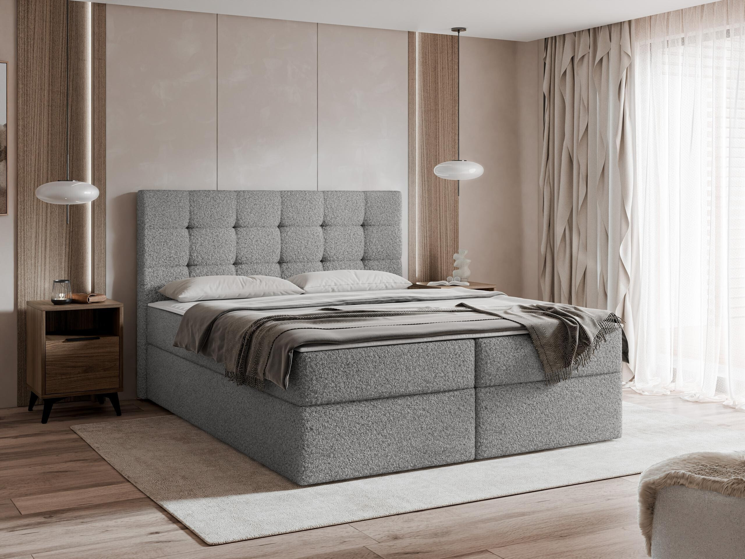 Boxspring postelja Comfivo Osculum I (Lambi 12)
