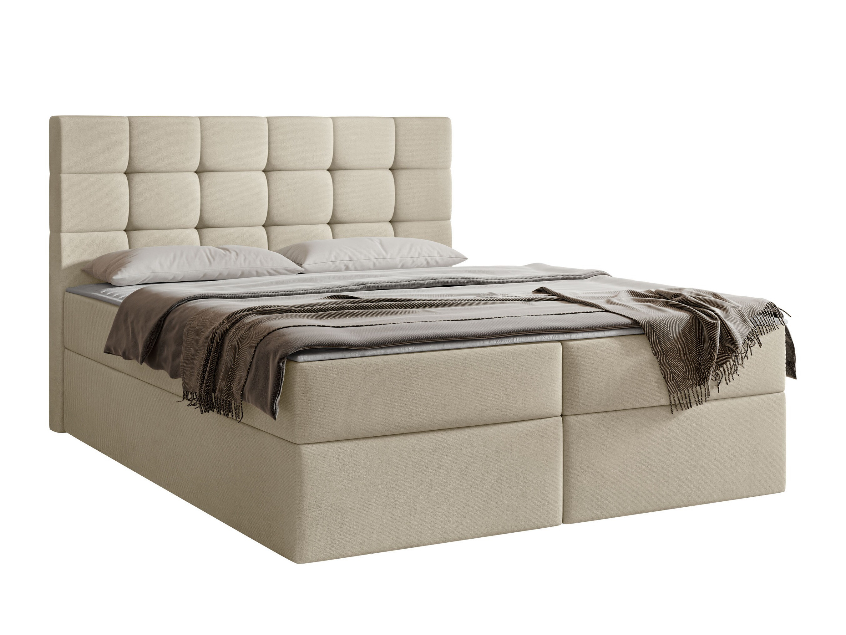 Boxspring postelja Comfivo Osculum I (Manila 02)