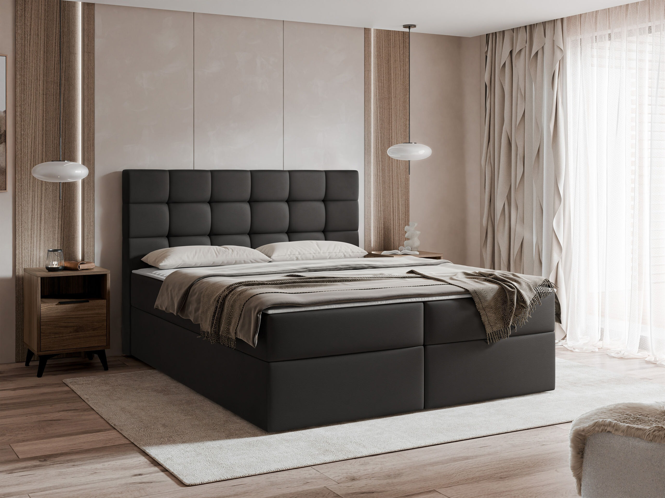 Boxspring postelja Comfivo Osculum I (Soft 011)