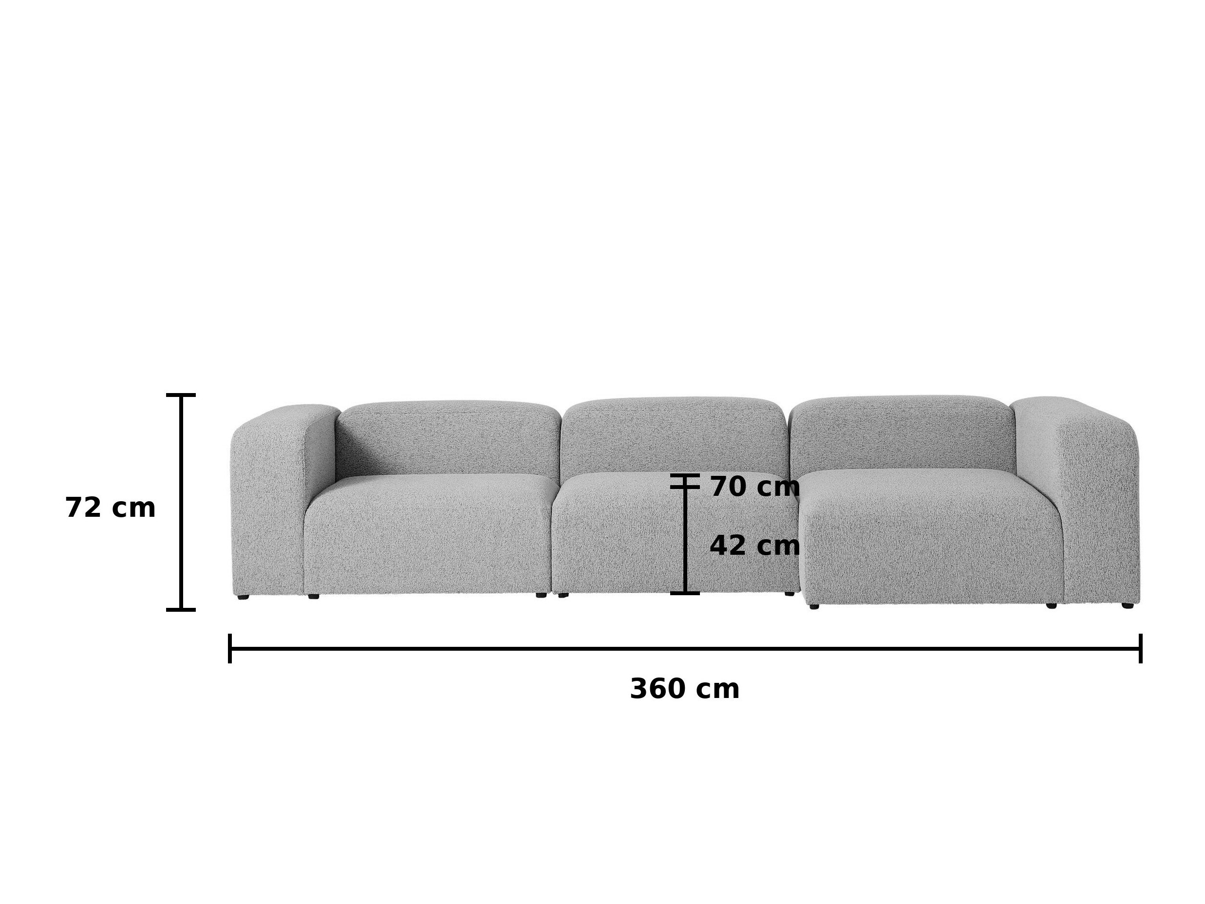 Modularna kotna sedežna garnitura Dunmonu 103 (Puente Bež)
