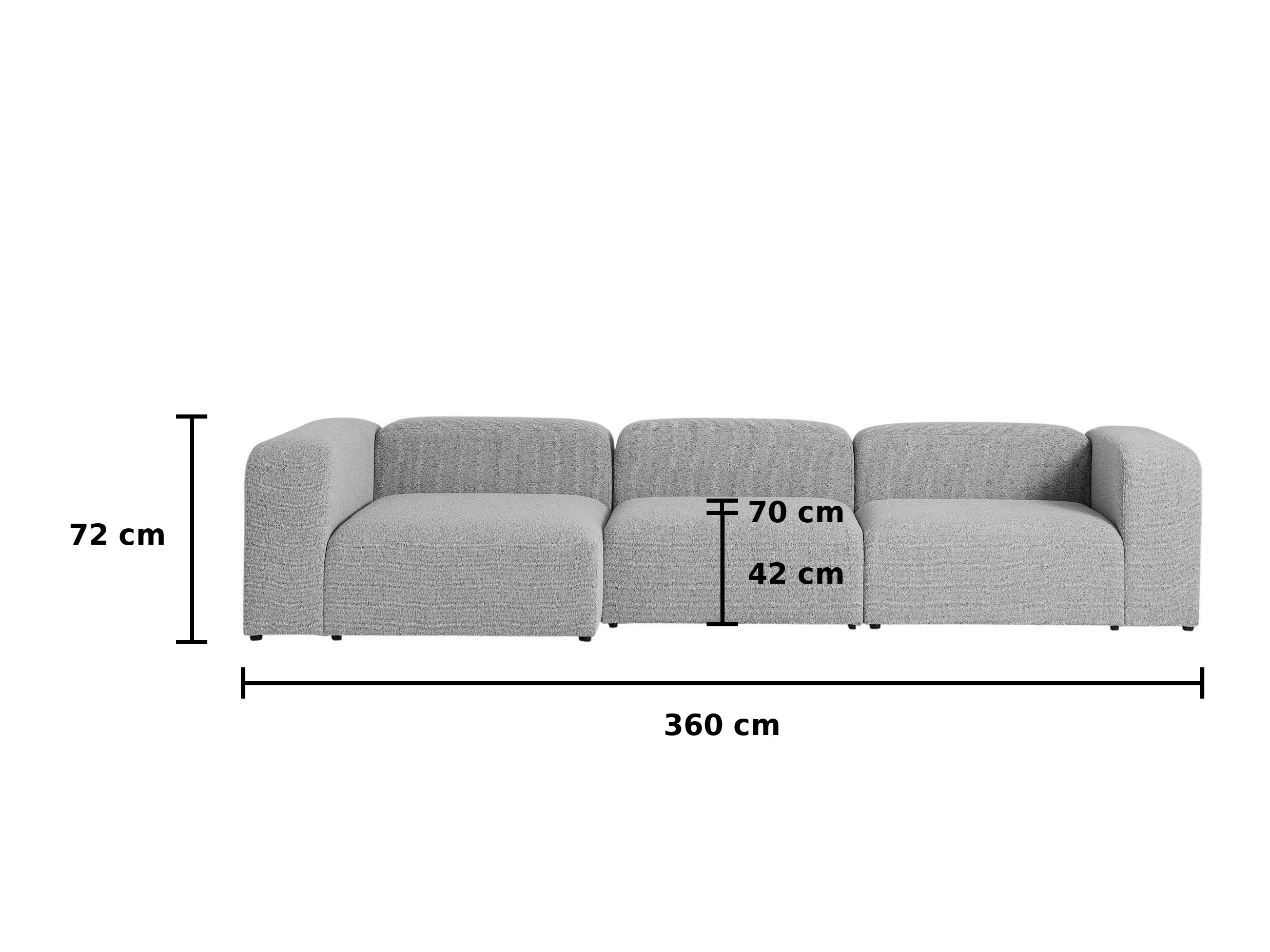 Modularna kotna sedežna garnitura Dunmonu 103 (Puente Terraotroška posteljicata)