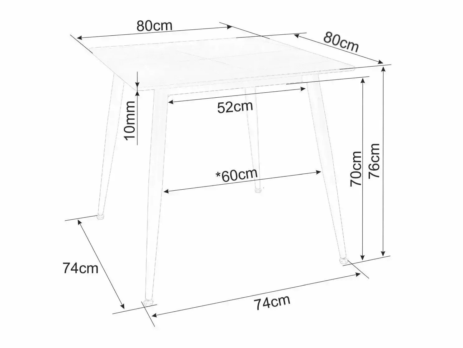 Miza Detroit 876 (Svetel travertin + Kašmir)