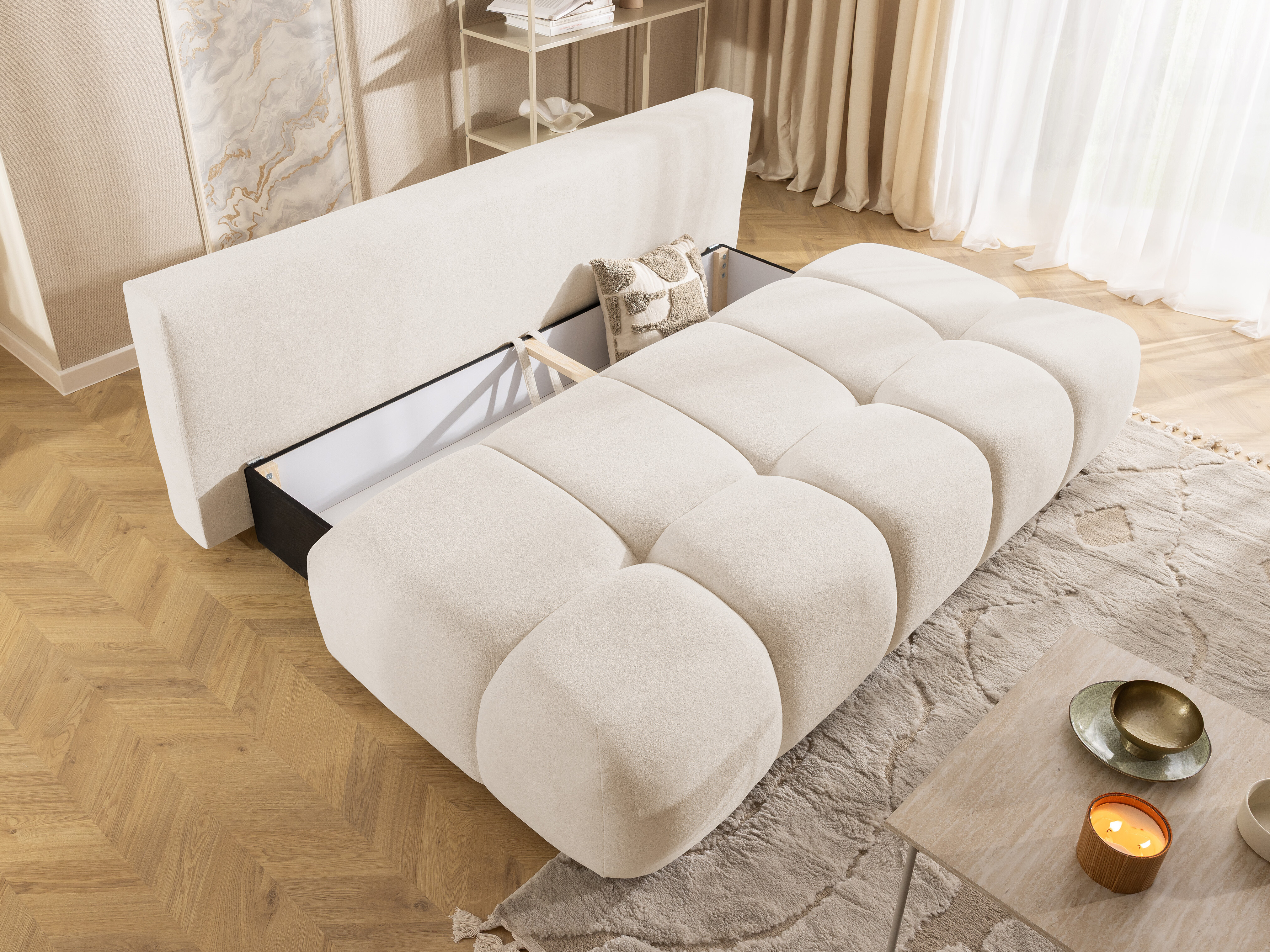 Raztegljiv kavč Rocklin 203 (Soft Plush 02)
