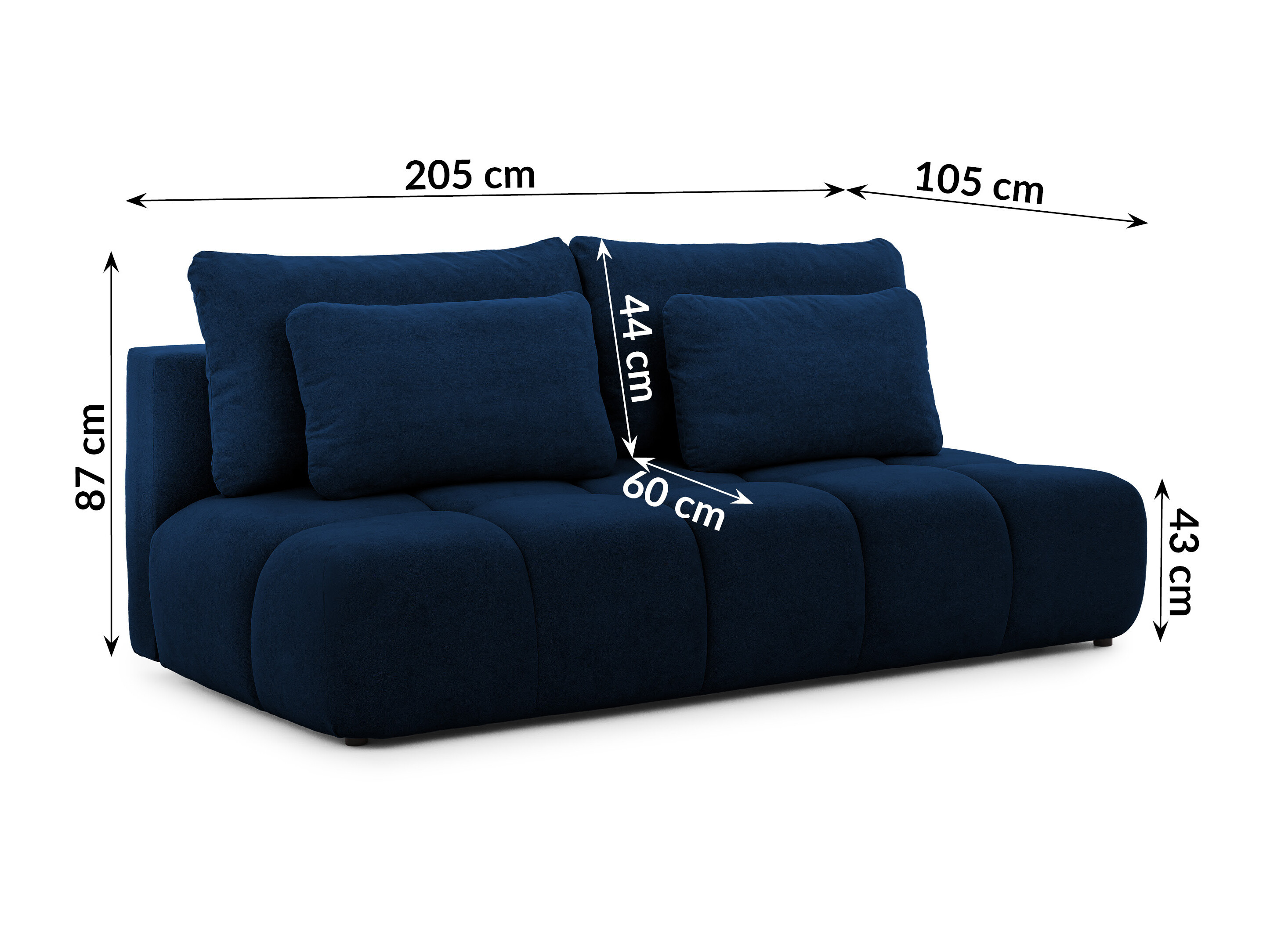 Raztegljiv kavč Rocklin 203 (Soft Plush 17)