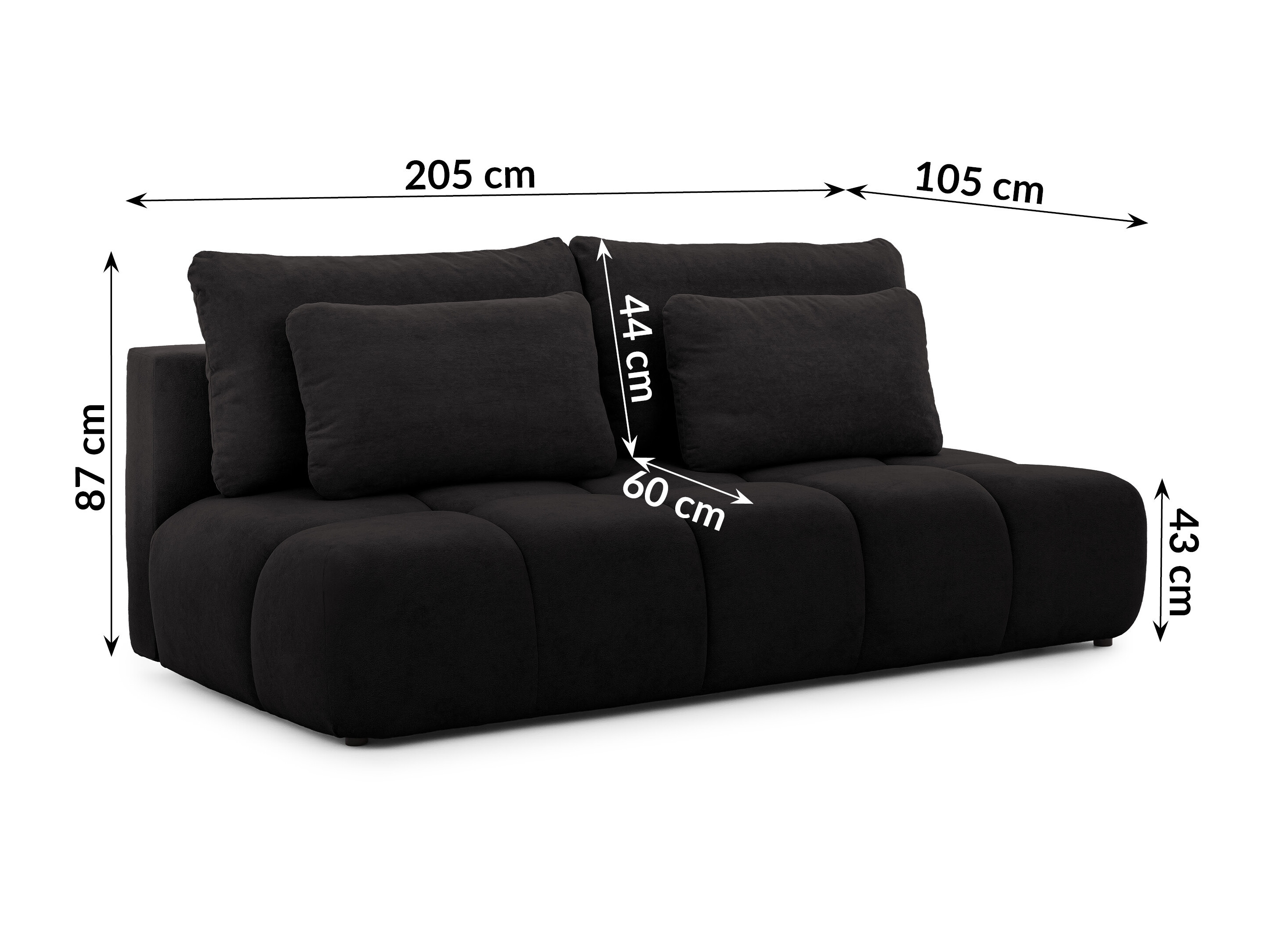 Raztegljiv kavč Rocklin 203 (Soft Plush 22)