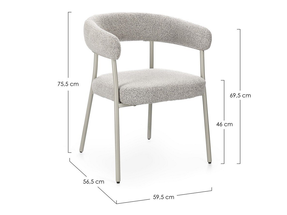 Stol Keizer 168 (Siva + Taupe)